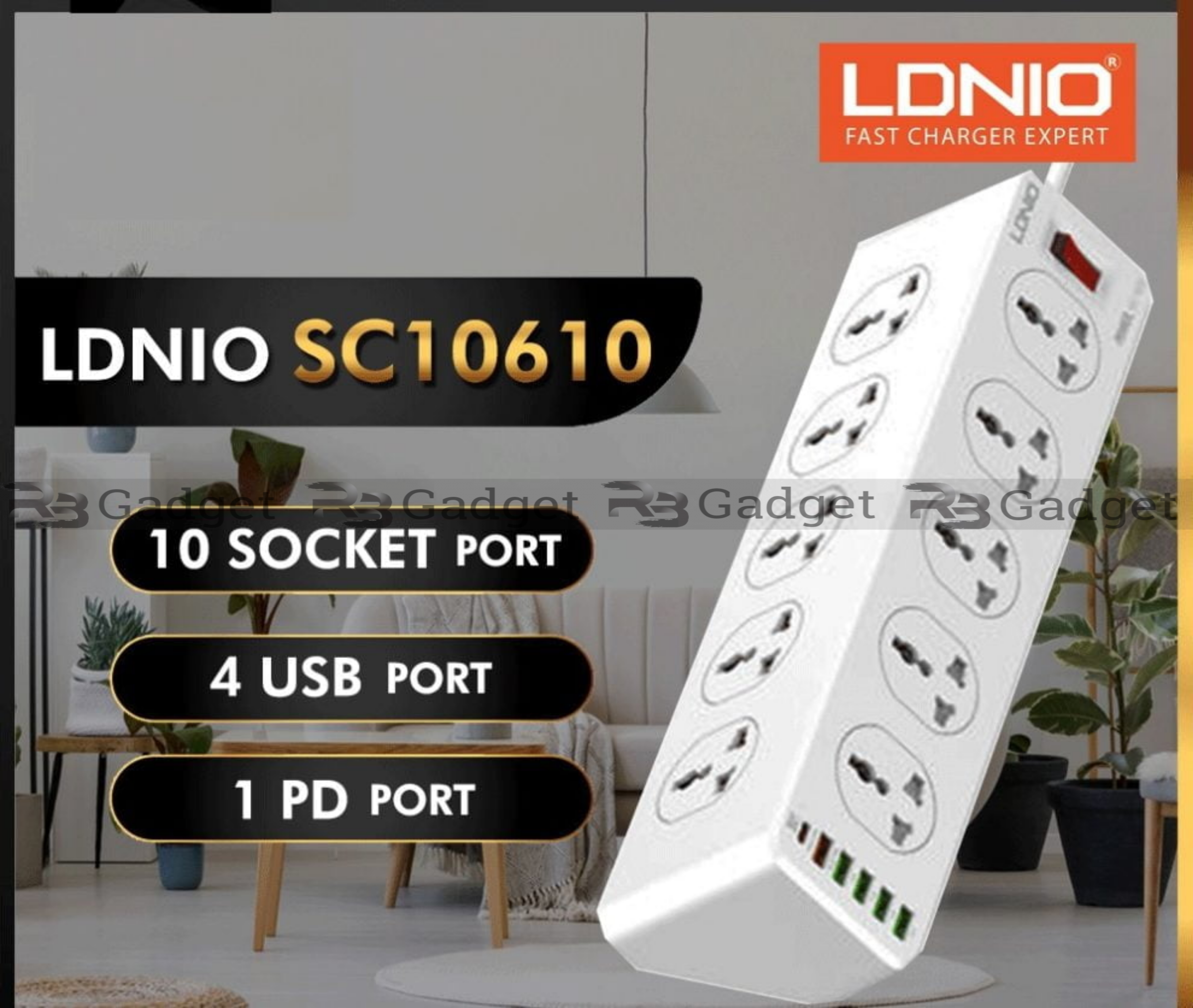 LDNIO SC10610 30W 10-Port USB Charger Power Strip_img_0