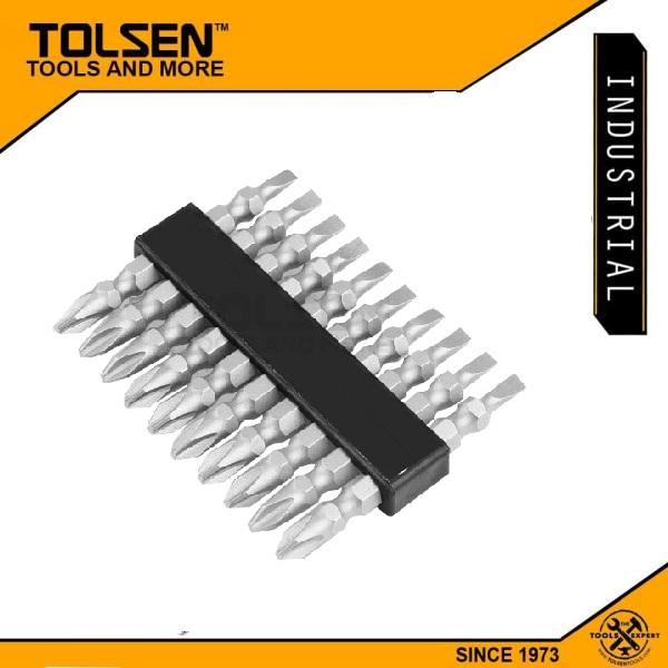 TOLSEN 10Pcs Double End Magnetic Screwdriver Bits Set (PH2/SL5.5x65mm) Model 20361_img_1
