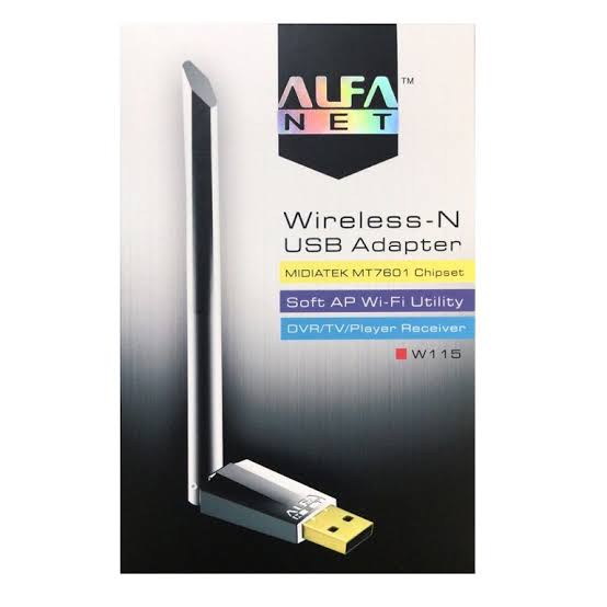 Home / UncategorizedALFA NET W115 802.11 b/g/n 150Mbps USB WiFi Wireless-N Adapter with Fixed High Gain Antenna
