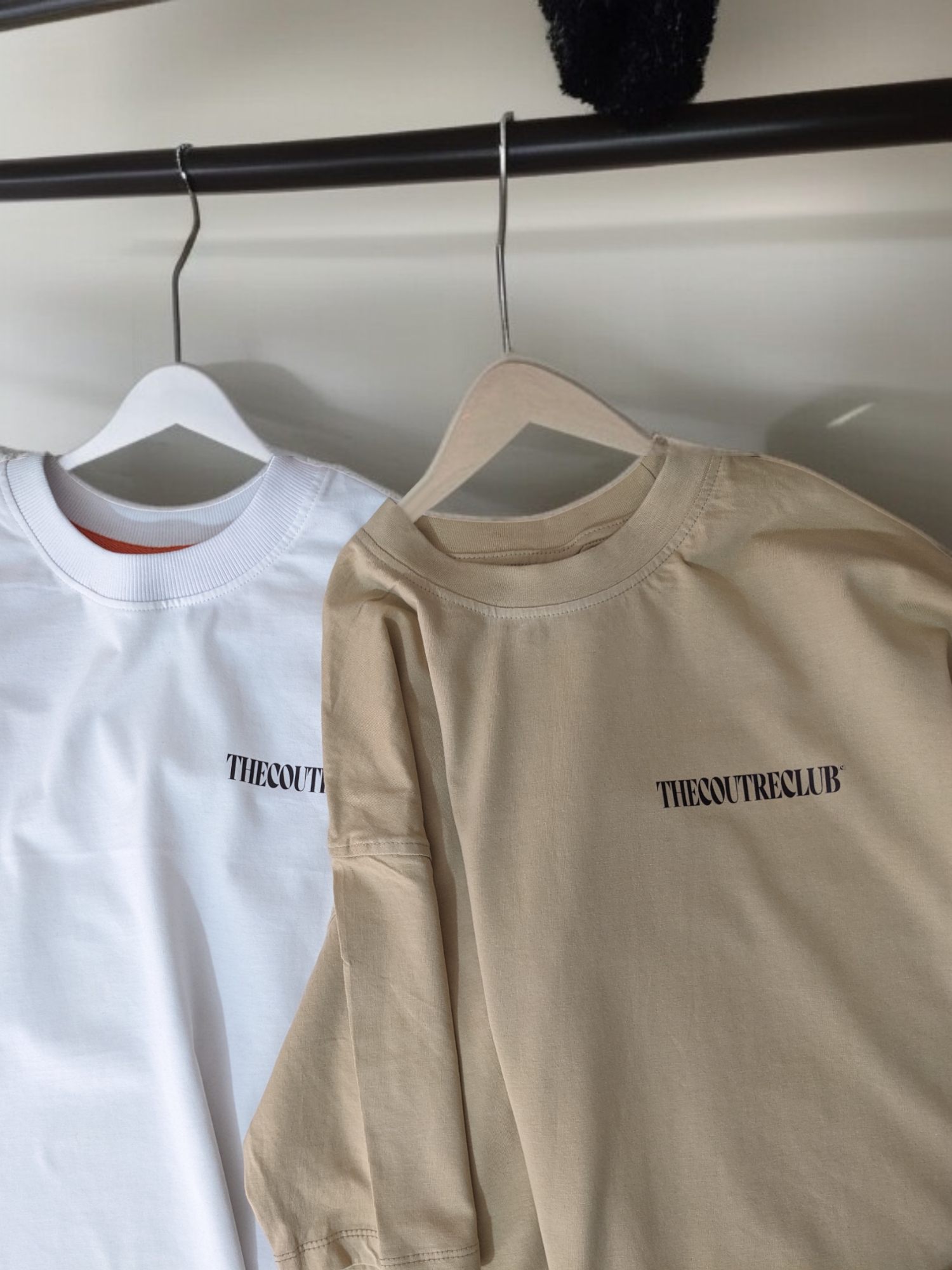 Premium White and Beige oversized t-shirt