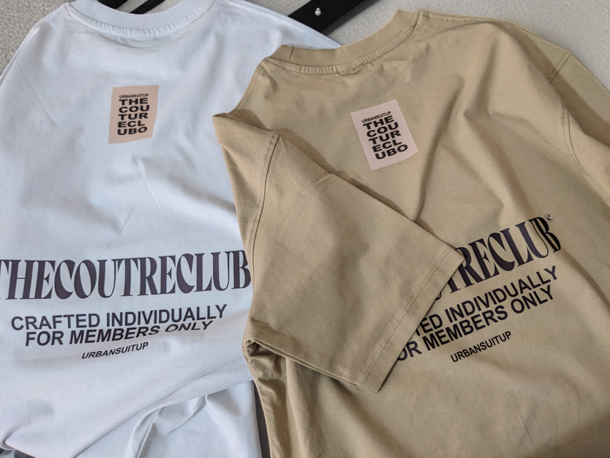 Premium White and Beige oversized t-shirt_img_2