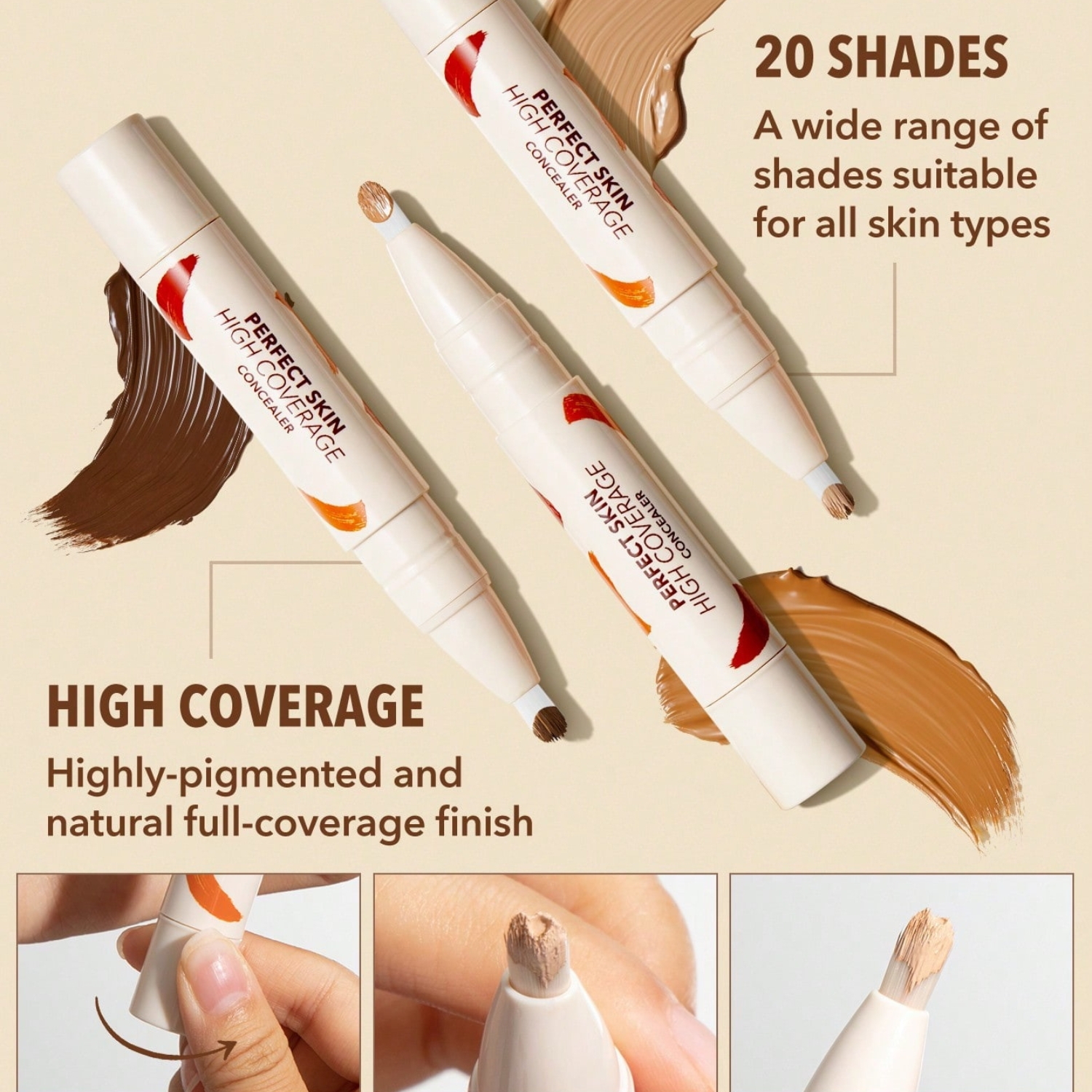 SHEGLAM Perfect Skin High Coverage Concealer_img_4
