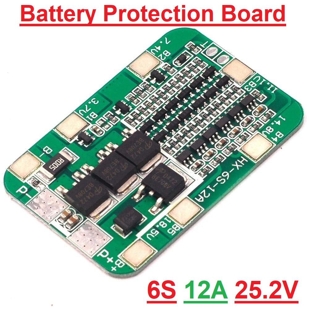 24v (6s) 12a BMS for 18650 (3.7v)