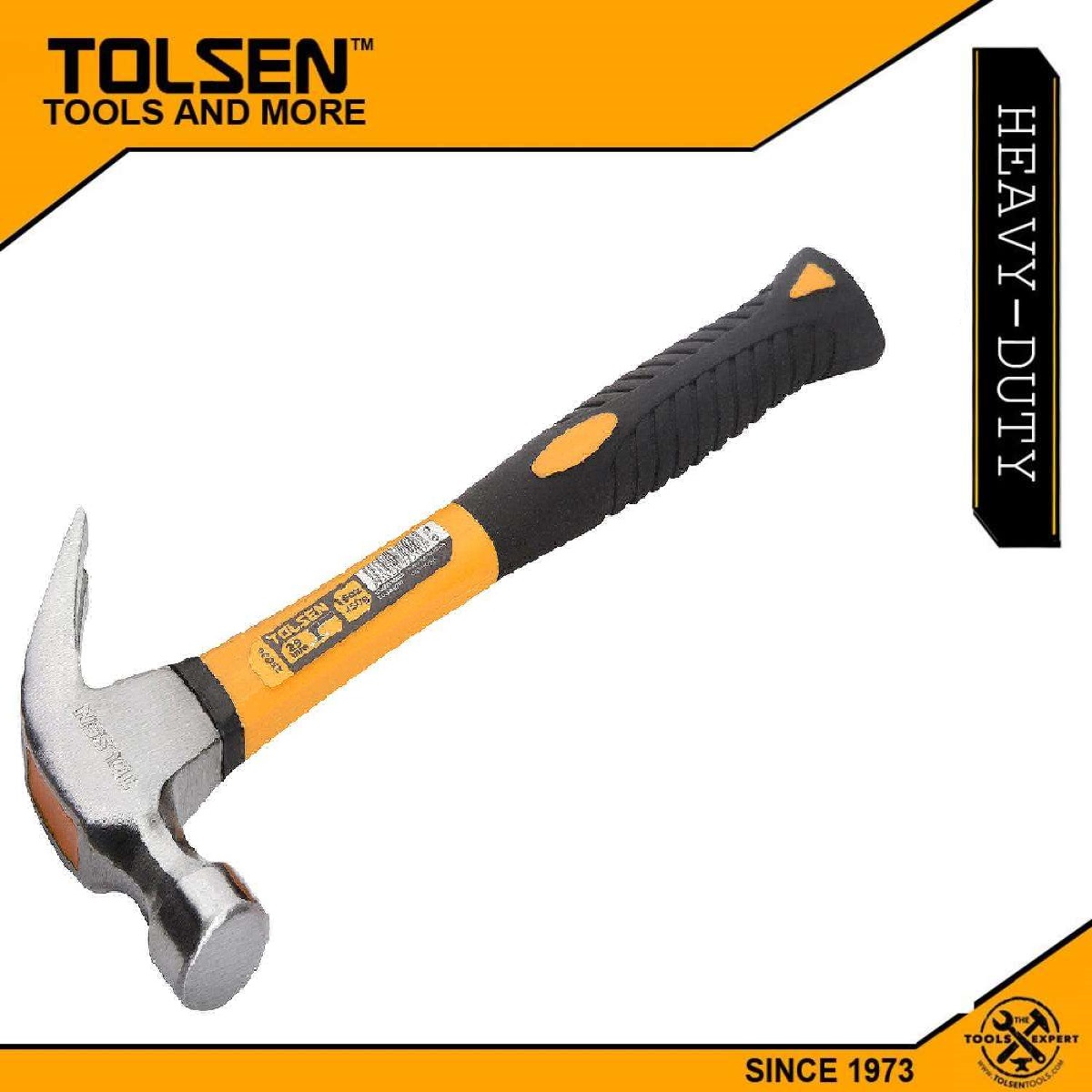 Tolsen Claw Hammer 8OZ or 160oz with Fiber Handle Model 25030