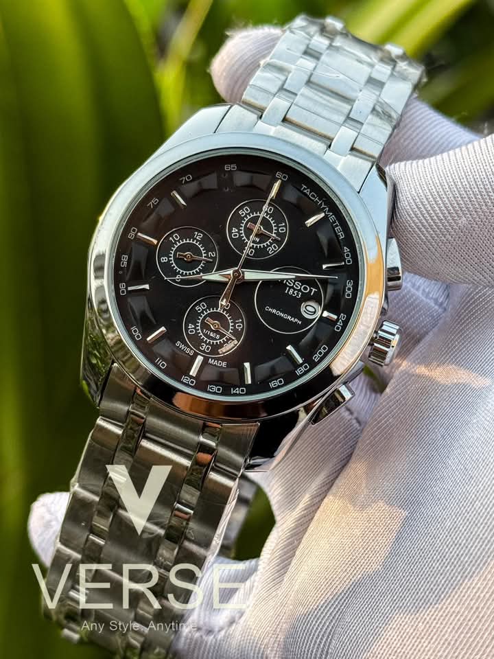 Tissot chain chrono black dial