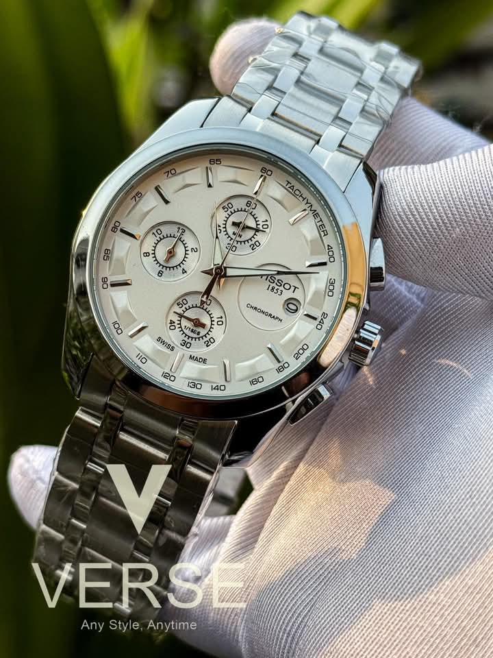 Tissot chain chrono white dial