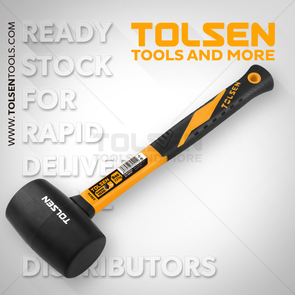 TOLSEN Rubber Mallet (900g / 32OZ) Fiberglass Handle Model 25038_img_3