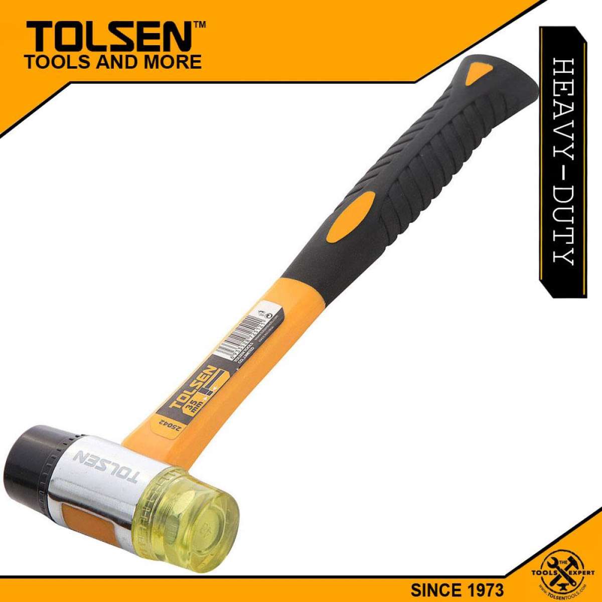 TOLSEN Two Way Mallet 400g Plastic Nylon Fiberglass Handle Model 25042_img_1