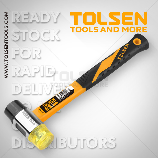 TOLSEN Two Way Mallet 400g Plastic Nylon Fiberglass Handle Model 25042_img_3
