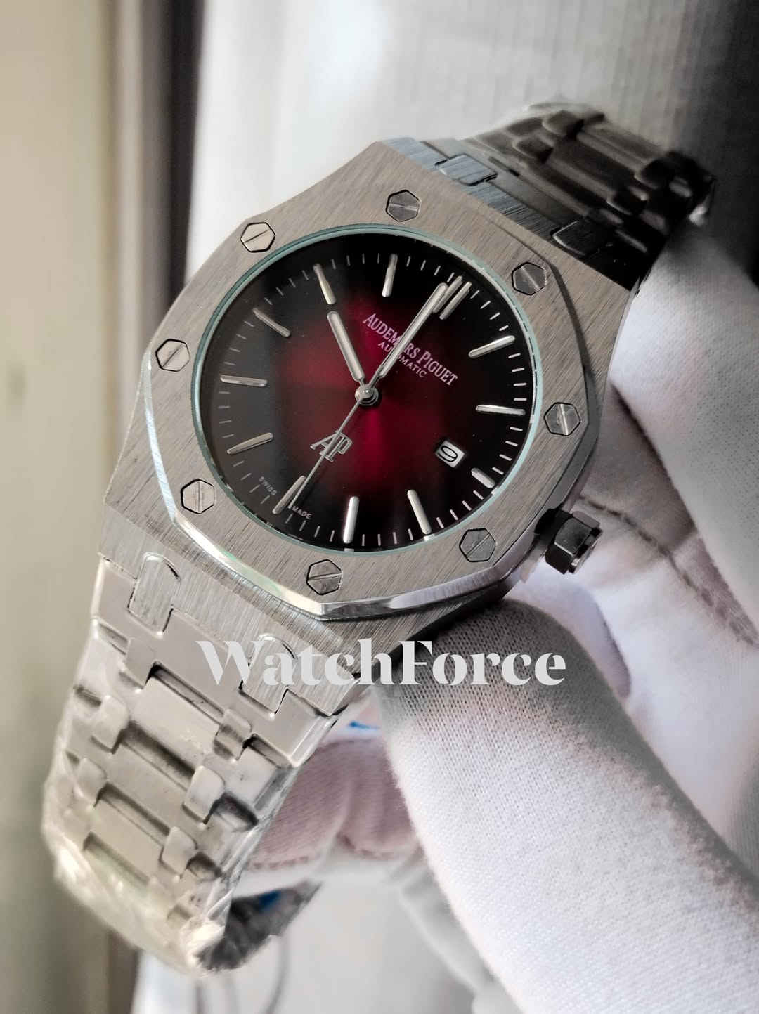 Ap Red Wine Quartz Watch