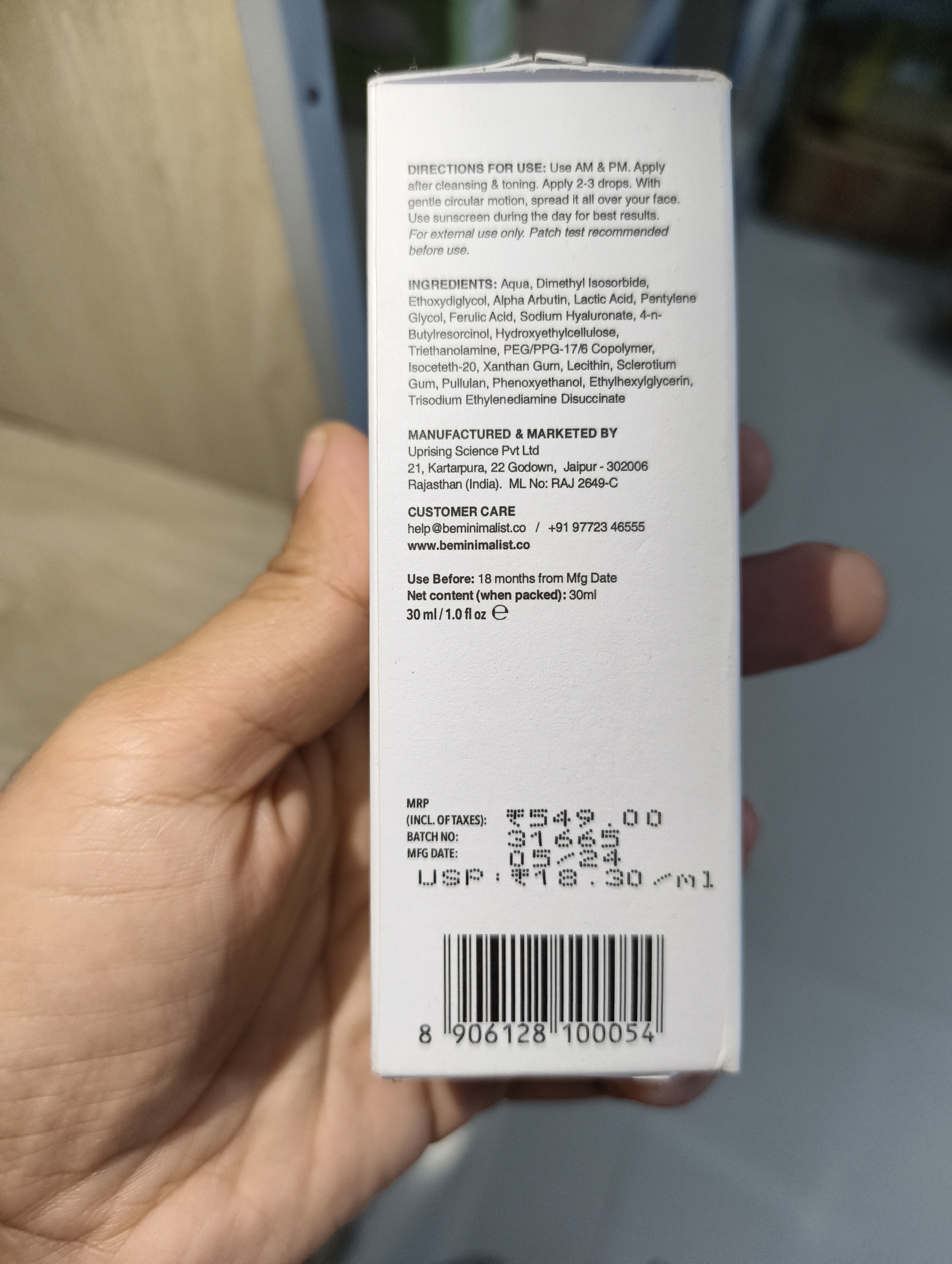 Minimalist Alpha Arbutin 2% Face Serum 30ml_img_1