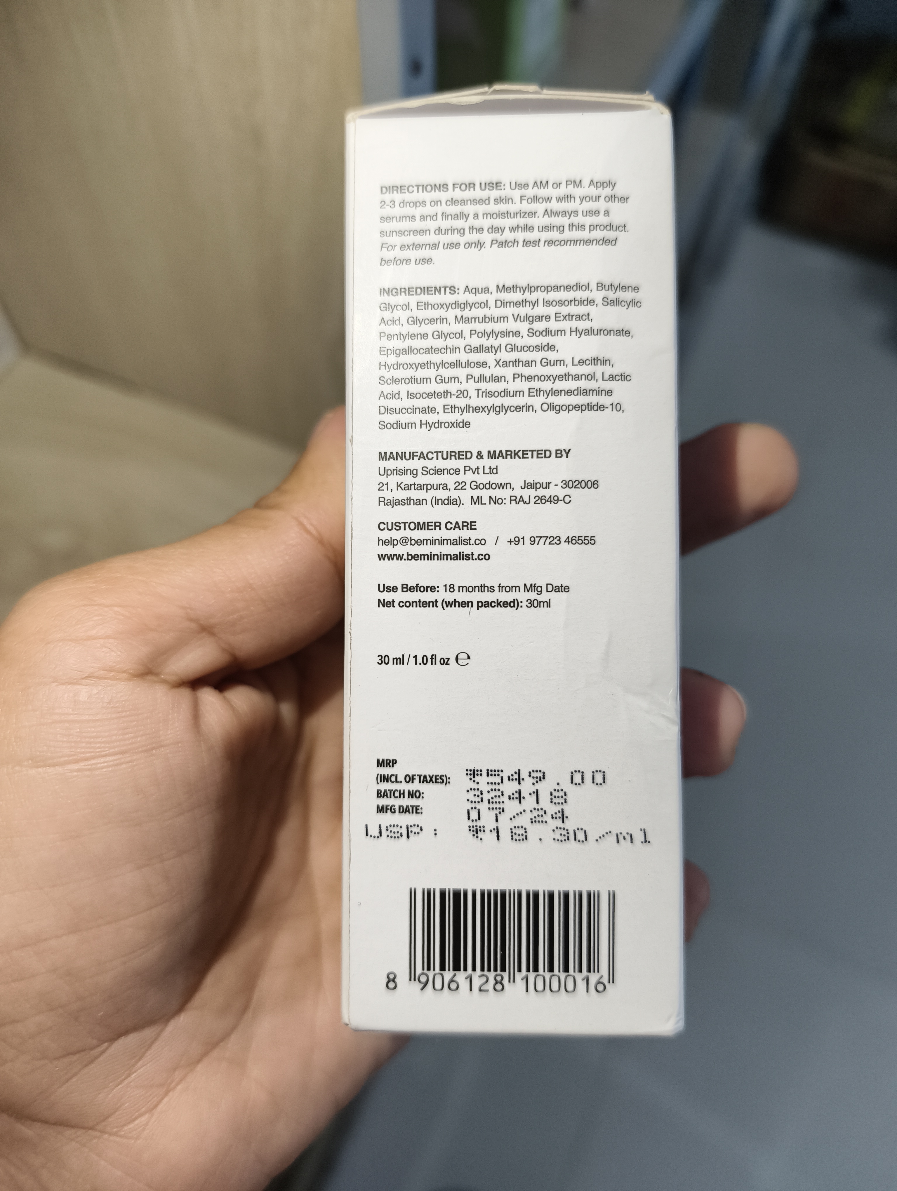 Minimalist Salicylic Acid 02% Face Serum 30ml_img_1