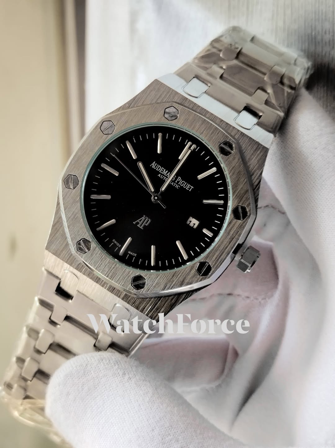 AP Black Face Quartz Watch