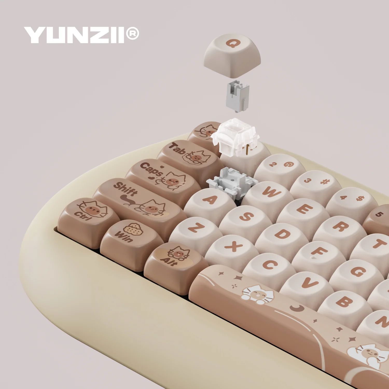 (Stock Out) YUNZII C68 Hi-Fi Tri Mode Mechanical Keyboard_img_4