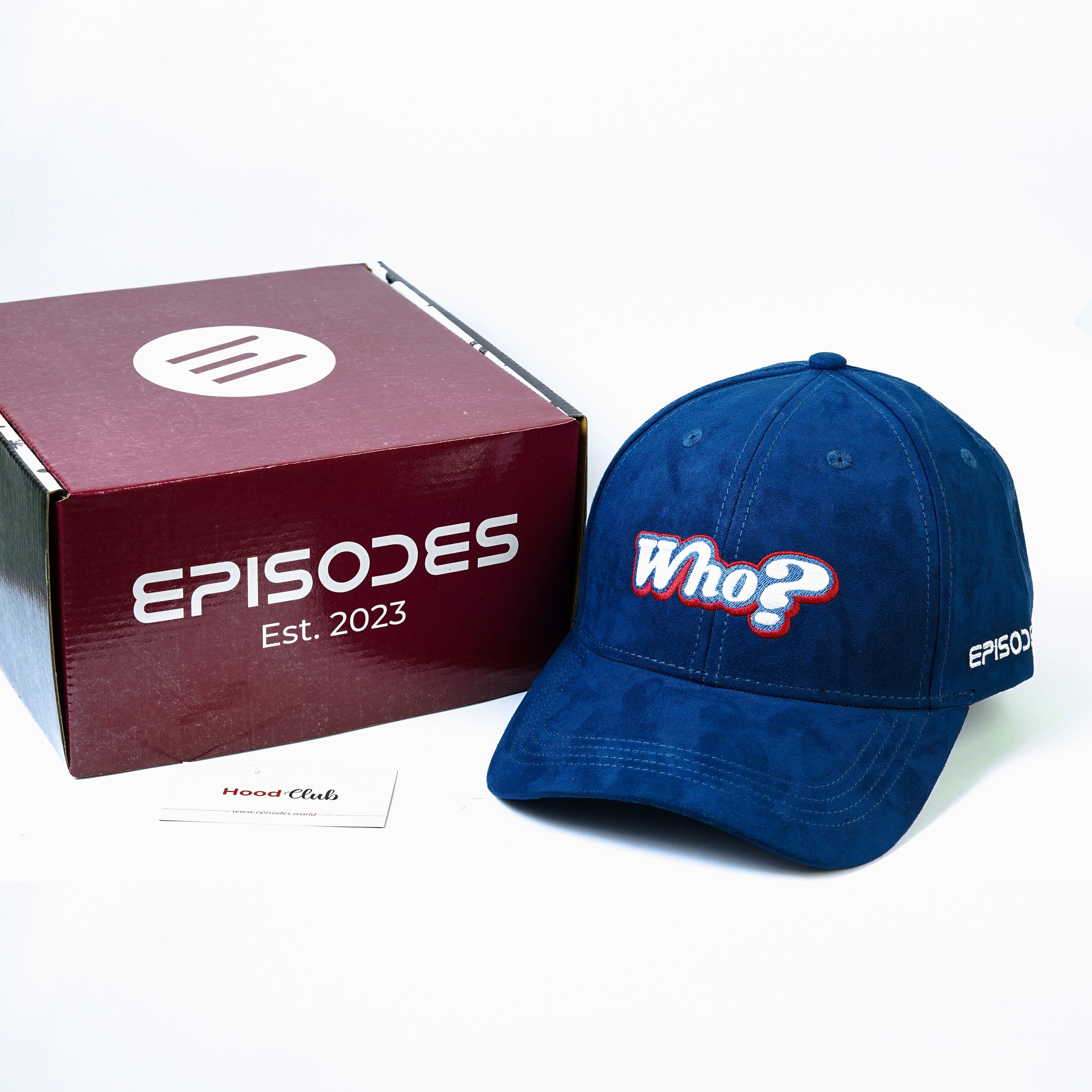 Episodes 'who?' Navy Suede Cap_img_4