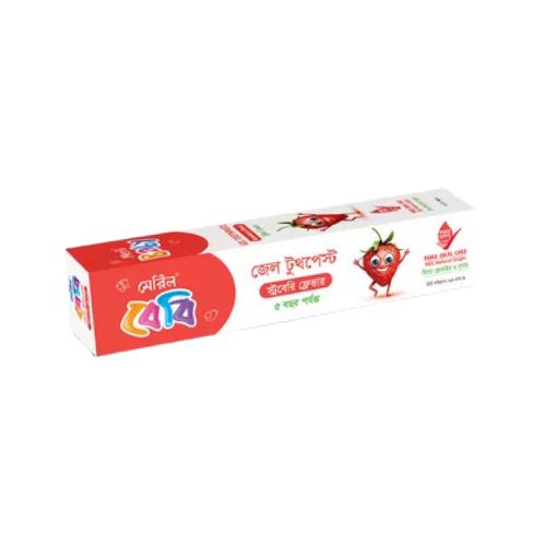 Meril Baby Gel Strawberry Toothpasteমেরিল বেবি জেল স্ট্রবেরি টুথপেস্ট_img_0