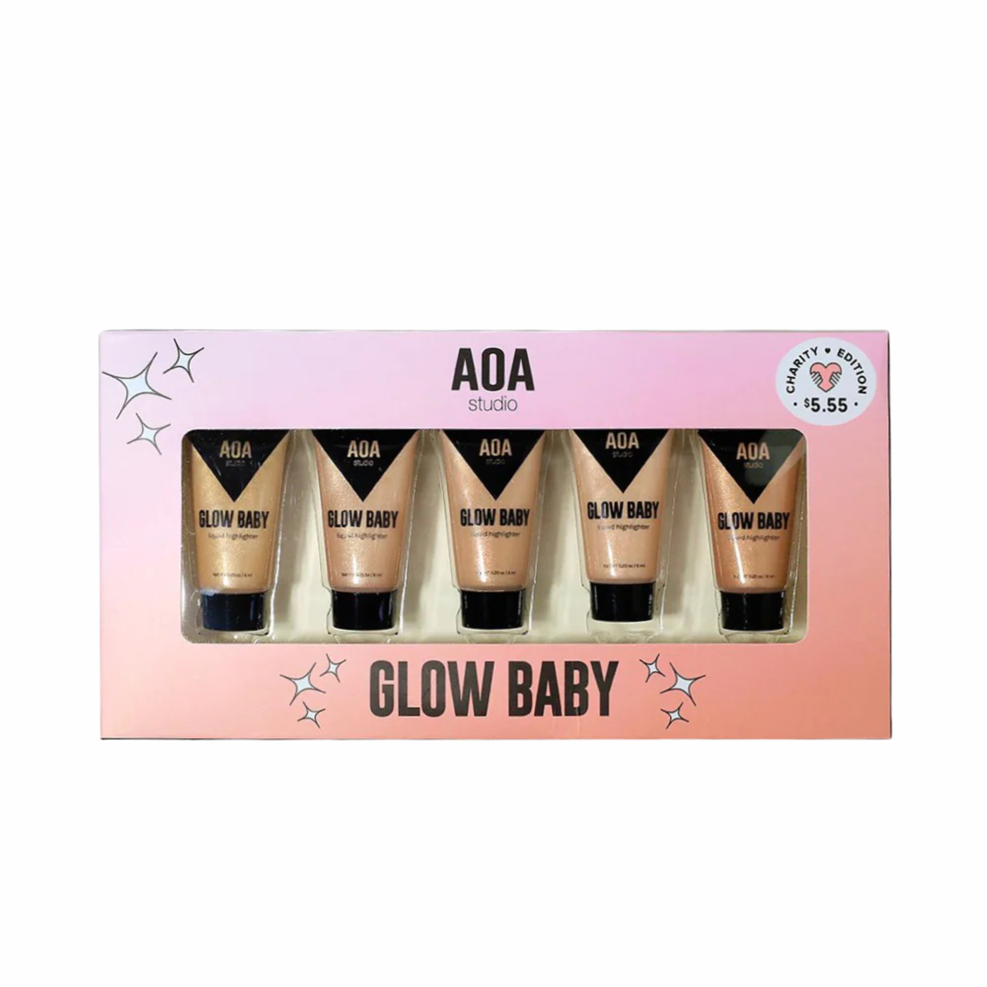 AOA Studio Glow Baby – Charity Edition Liquid Highlighter (5-Piece Set)_img_0