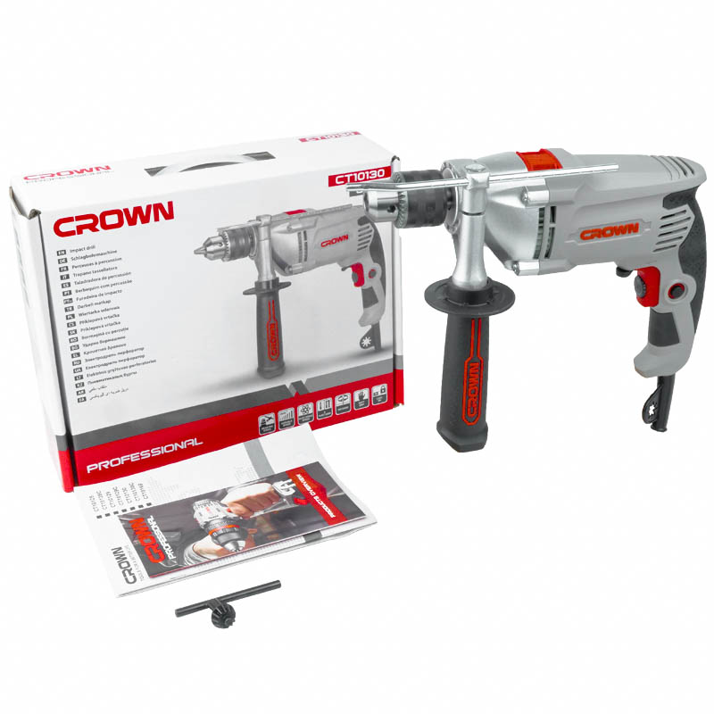 Crown CT10130 810w Impact Drill 13mm (1/2") Model: CT10130_img_7