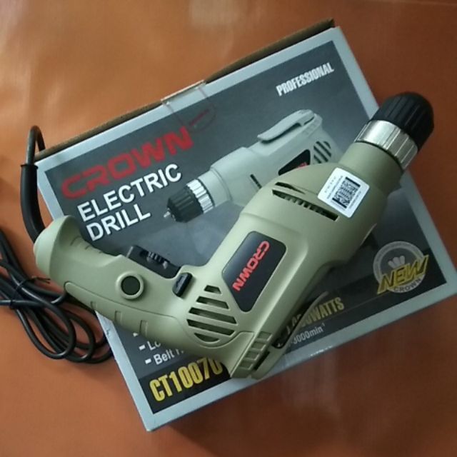 Crown CT10070 400w Electric Drill 10mm (3/8") Model: CT10070_img_3
