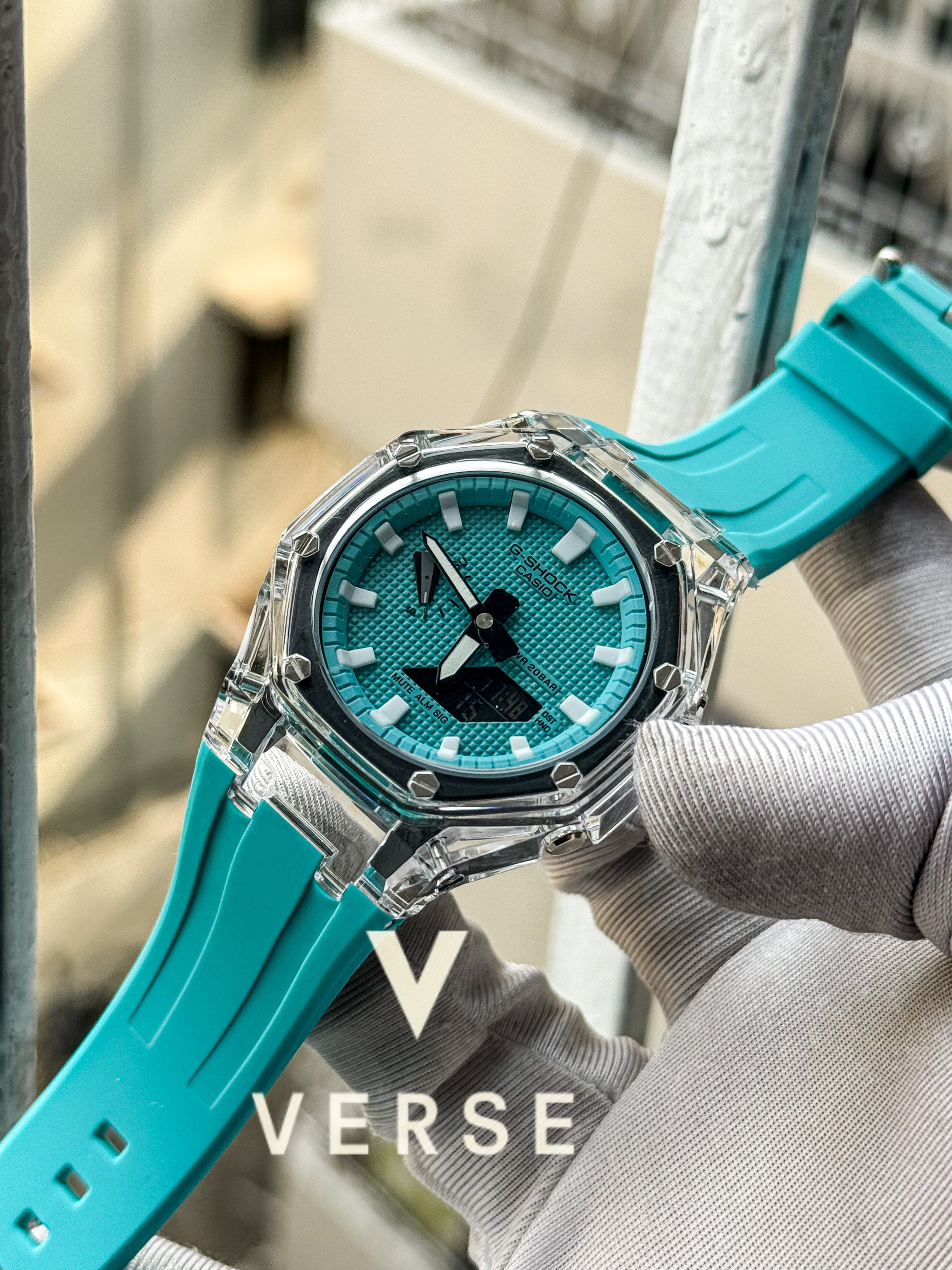 Gshock Transparent Custom Tifanny GM2100 AAA