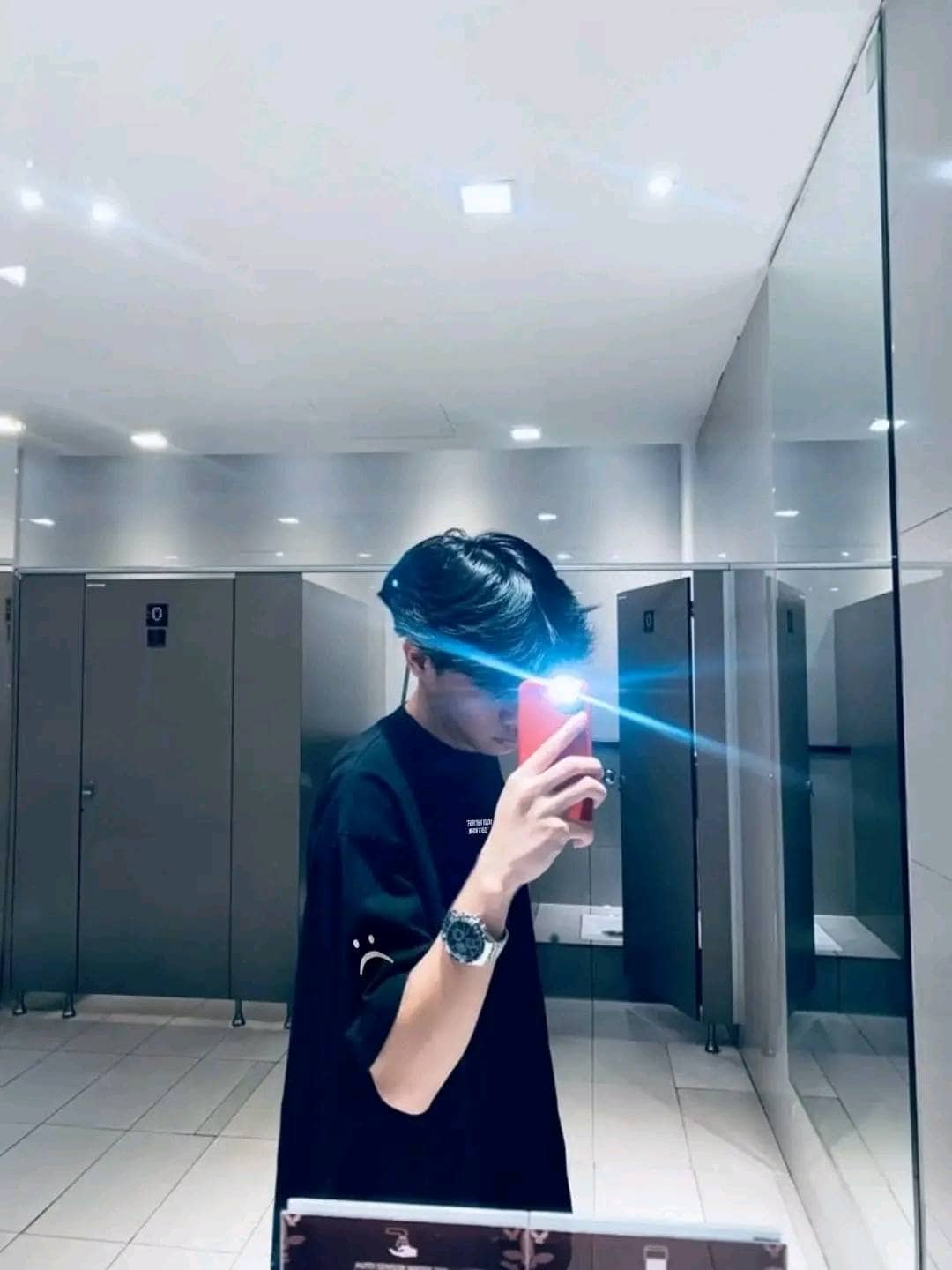 Sad emoji black tshirt