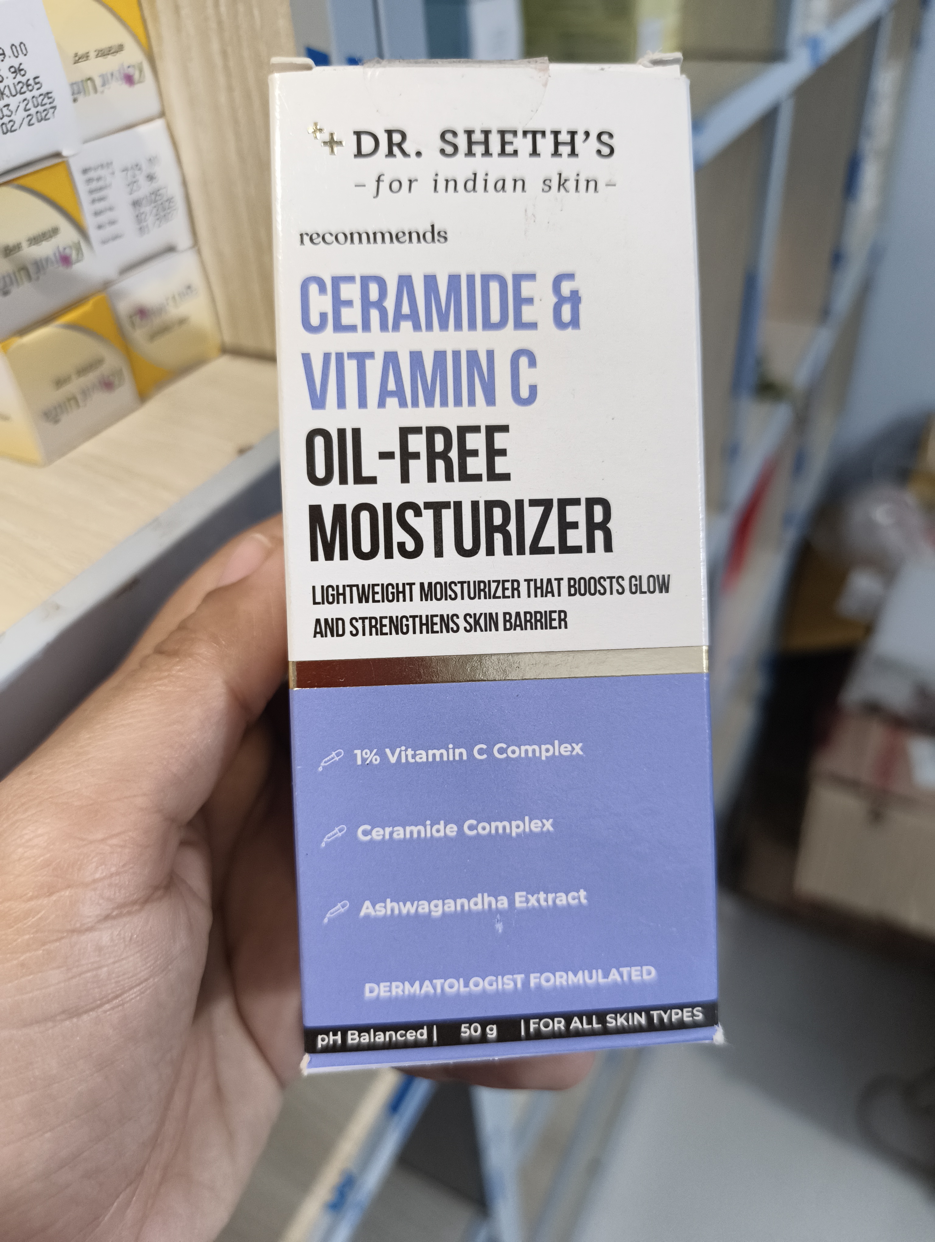 Dr. Sheth's Ceramide & Vitamin C Oil-Free Moisturizer 50g_img_1