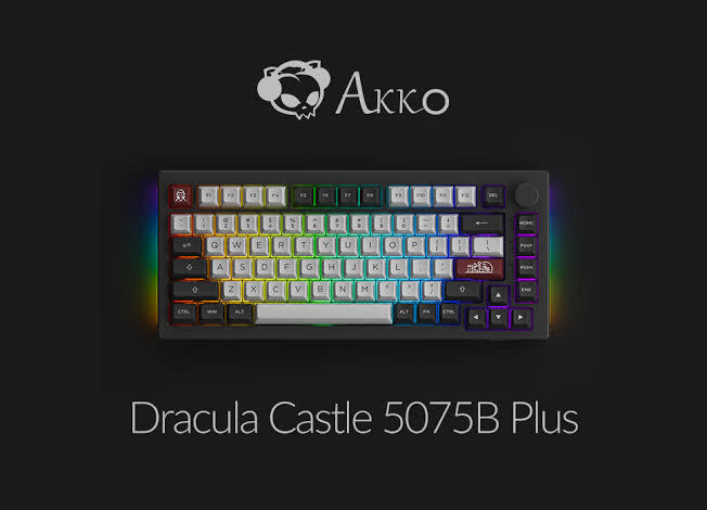 Akko 5075B Plus V2 Dracula Castle 75% Hot Swappable Mechanical Keyboard_img_2