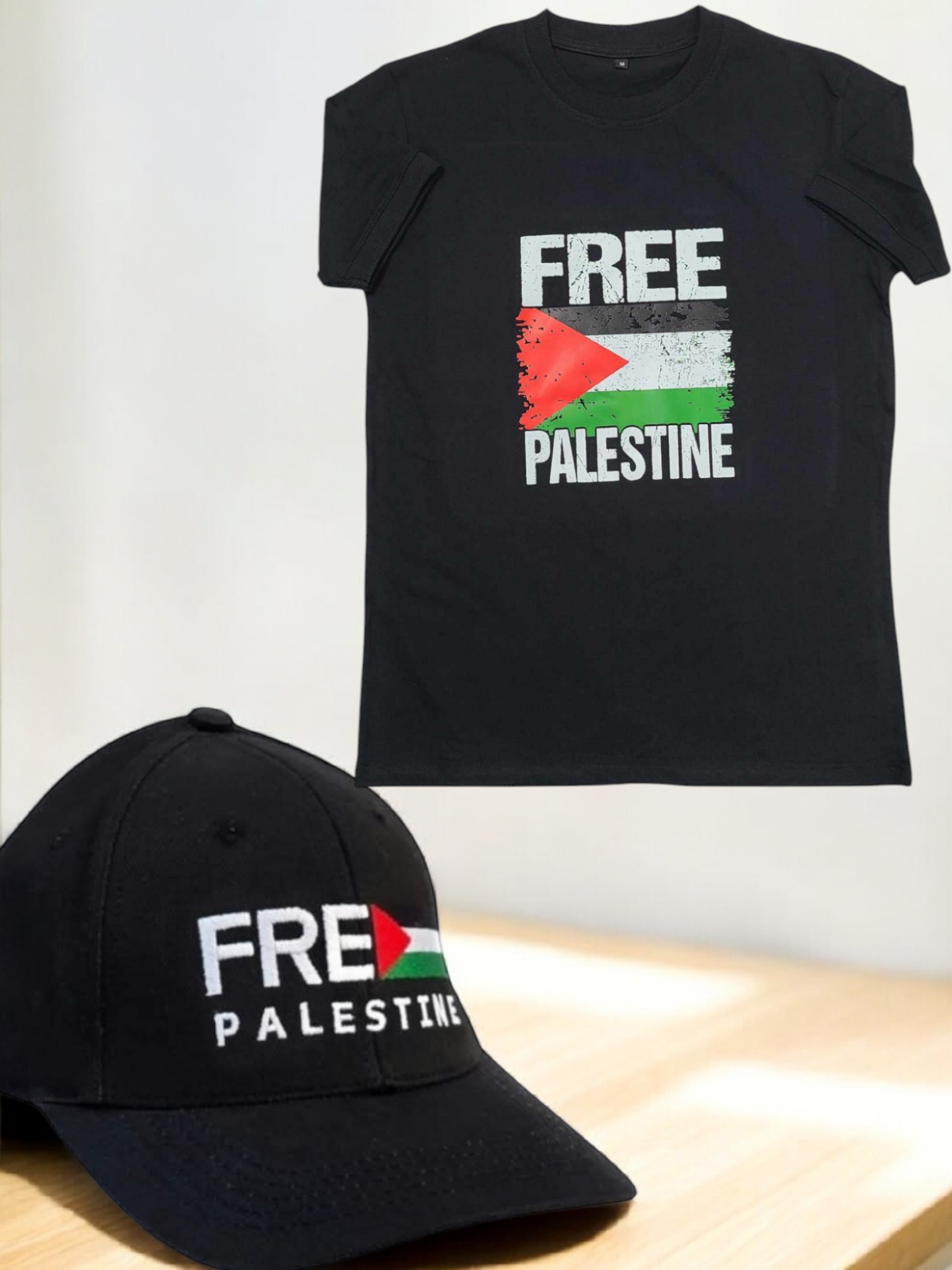 free palestine T-shirt & Cap Combo