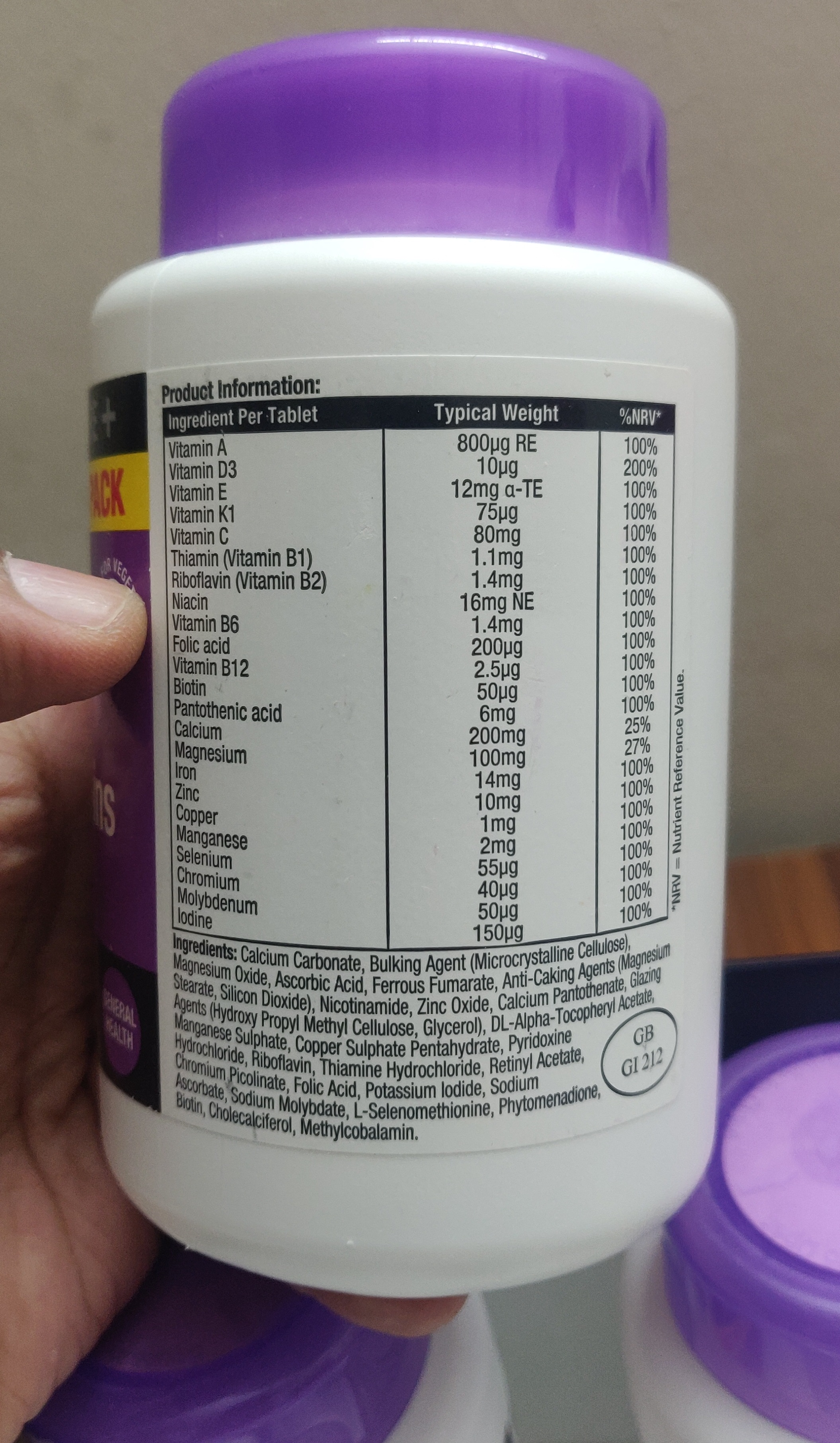 A-Z Multivitamins & Minerals 180 Tablets - Made in UK_img_1