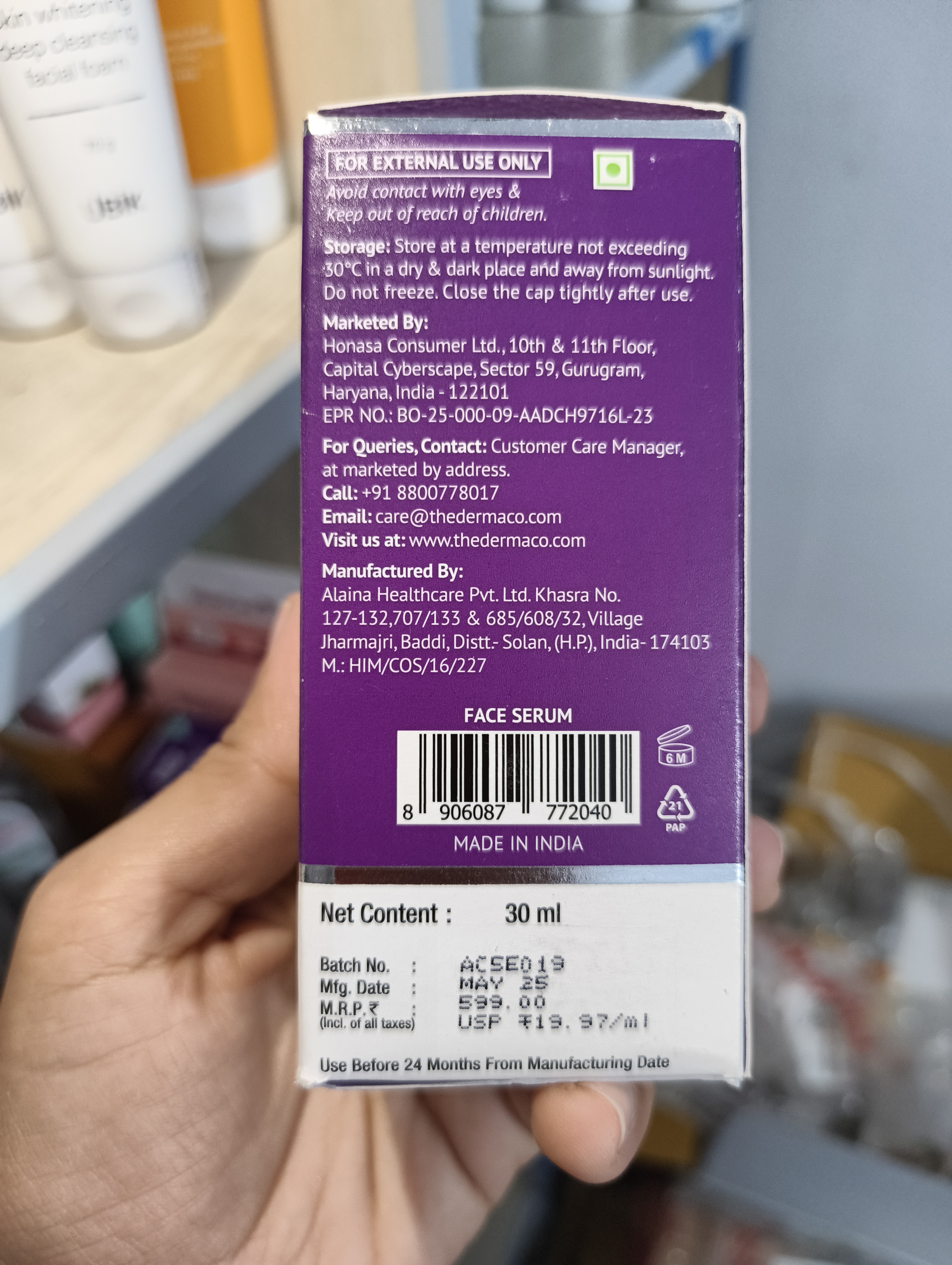 Derma Co 10% Niacinamide Face Serum 30ml_img_2