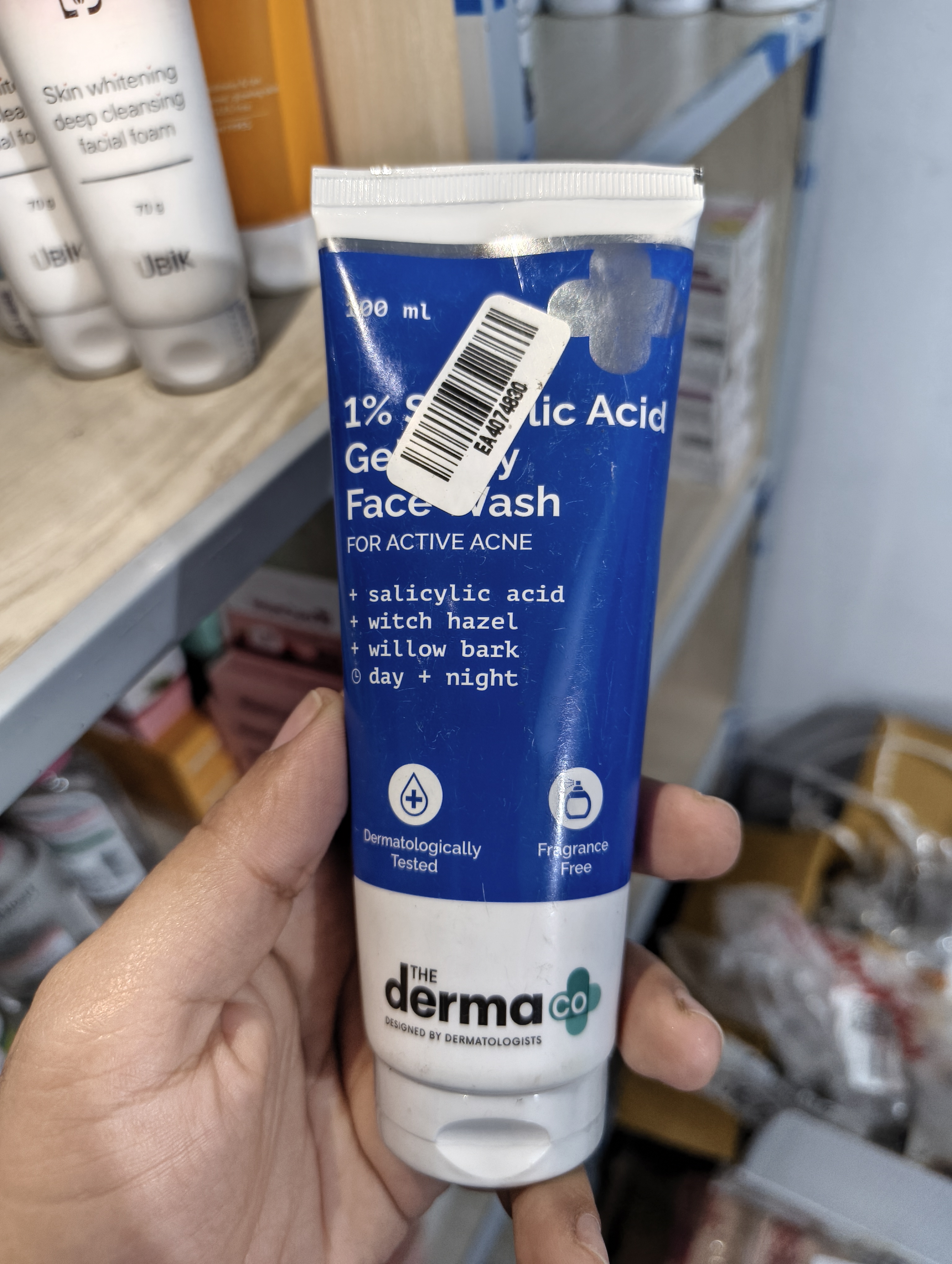 Derma co 1% Salicylic Acid Gel Daily Face Wash 100ml_img_1