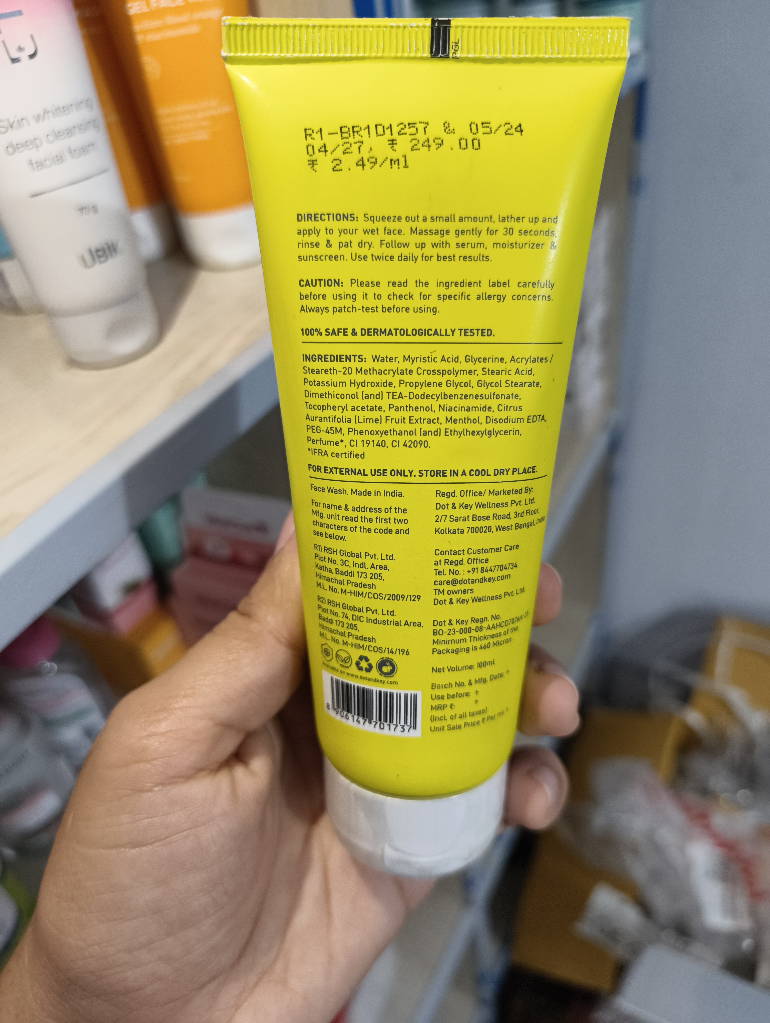 Dot & Key Lime Rush Sports Facewash 100ml_img_2