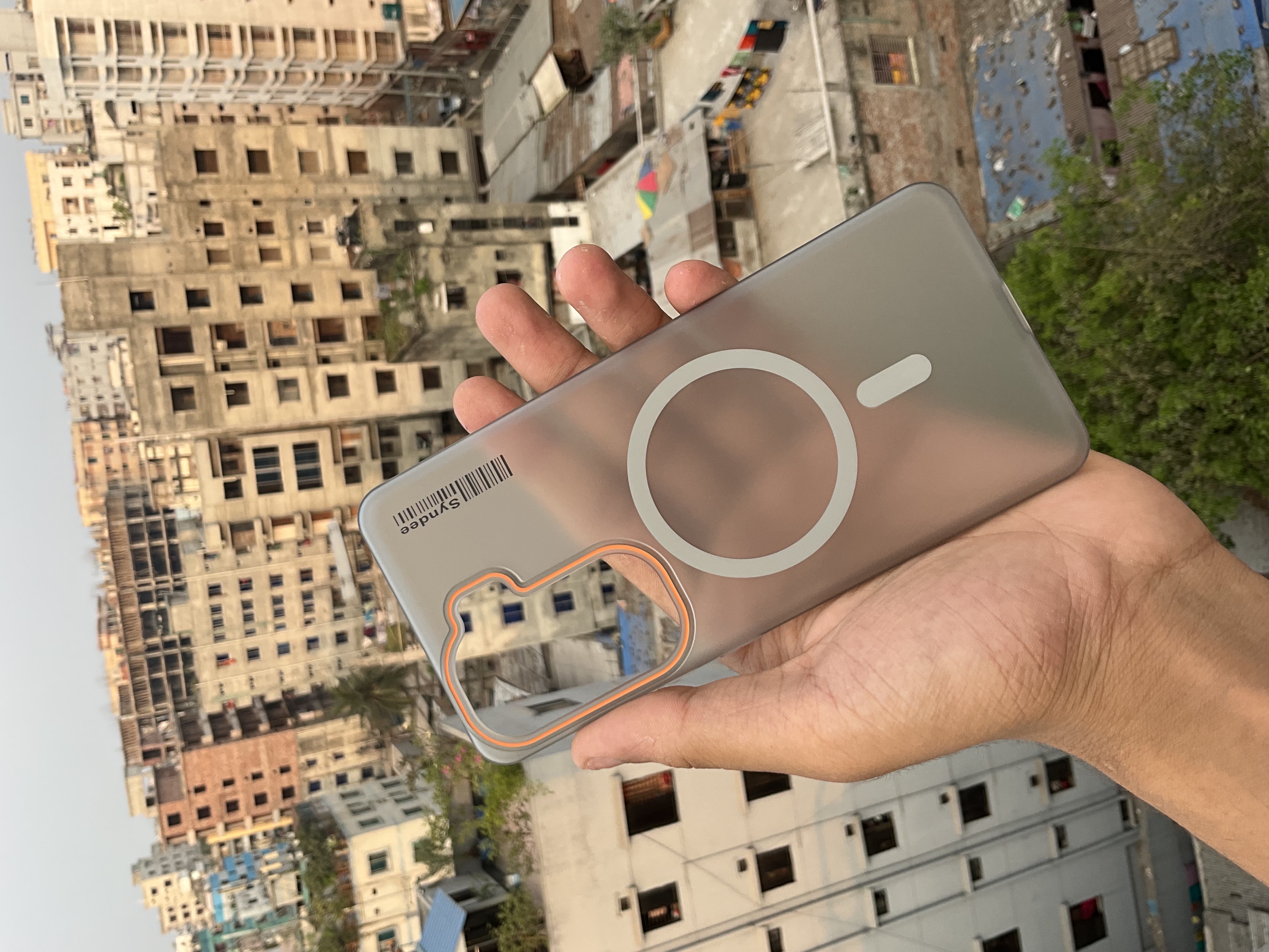 IQOO Neo10/Neo10pro magnetic ring frosted anti-fall semi transparent hard cover_img_6