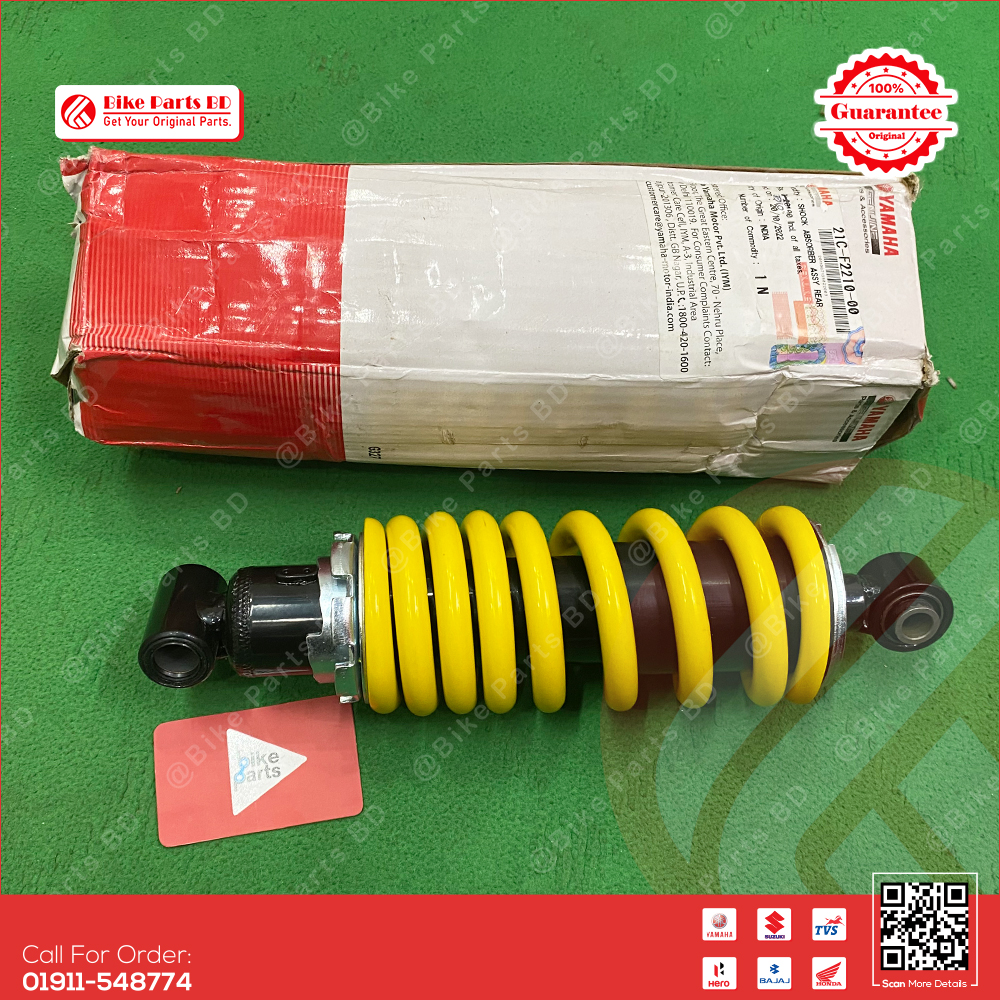 Shock Absorber (Yellow) for Yamaha FZS V1, & Fazer V1 bike._img_0