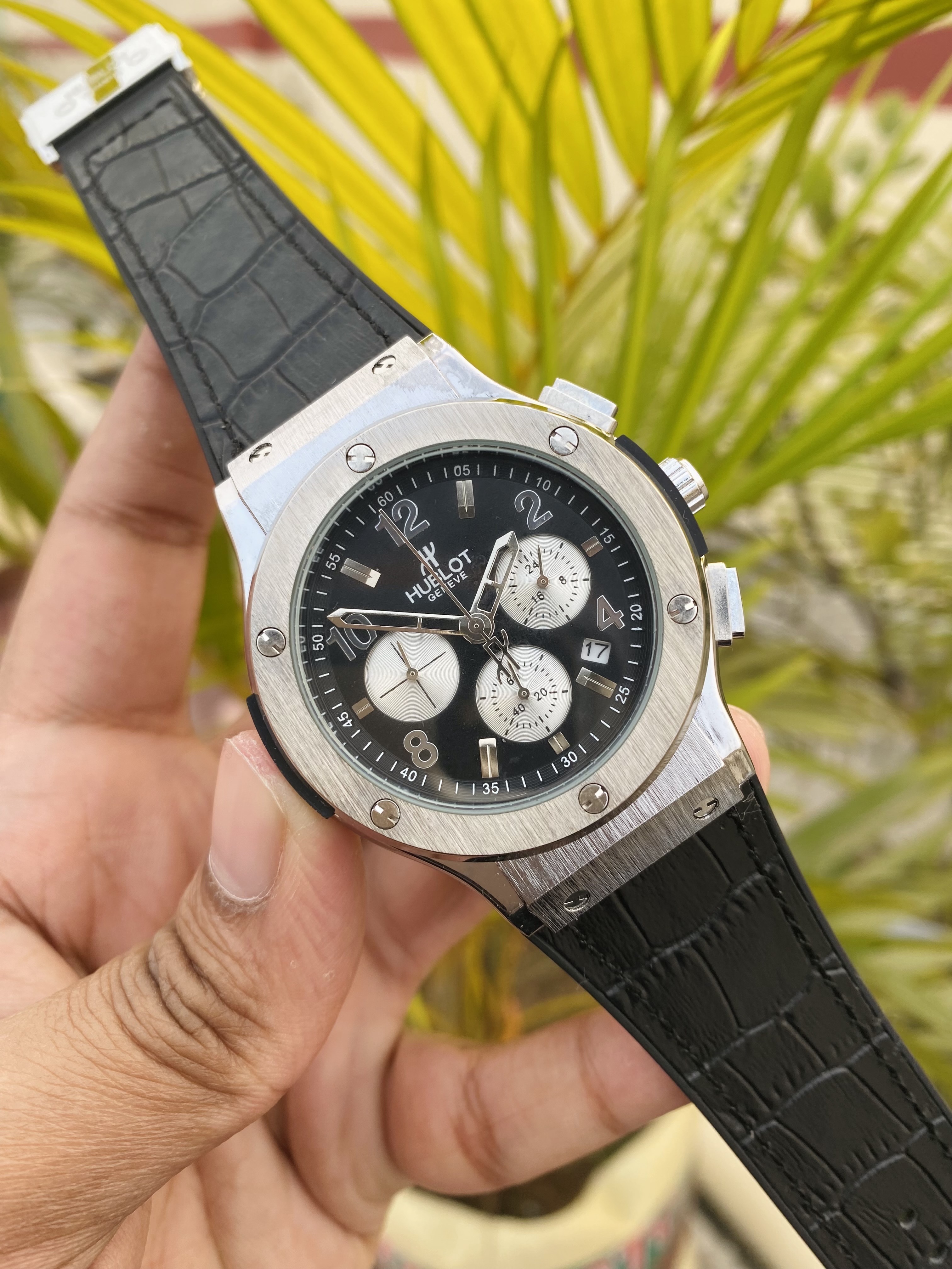 Hublot Geneve Watch Quartz Movement Chronograph Watch_img_1