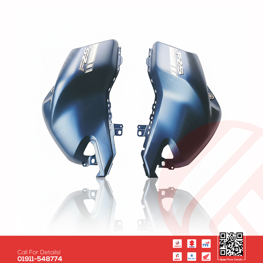 Tanky box (3D-Mat Blue) for Yamaha FZS V3 bike._img_0