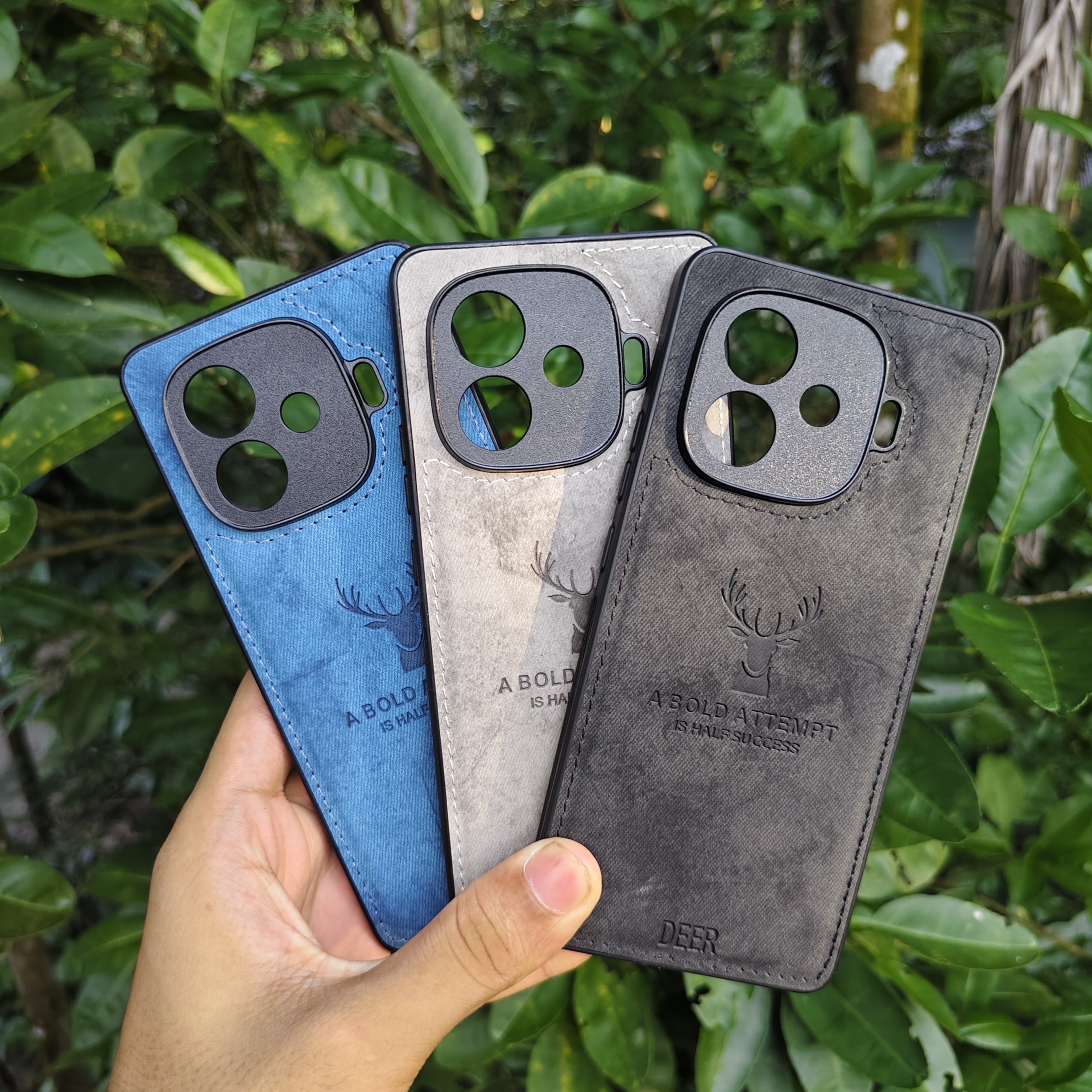 IQOOZ9Turbo mobile phone case protective case trendy silicone full-cover edge anti-drop and sweat-proof fingerprint cloth pattern case_img_0