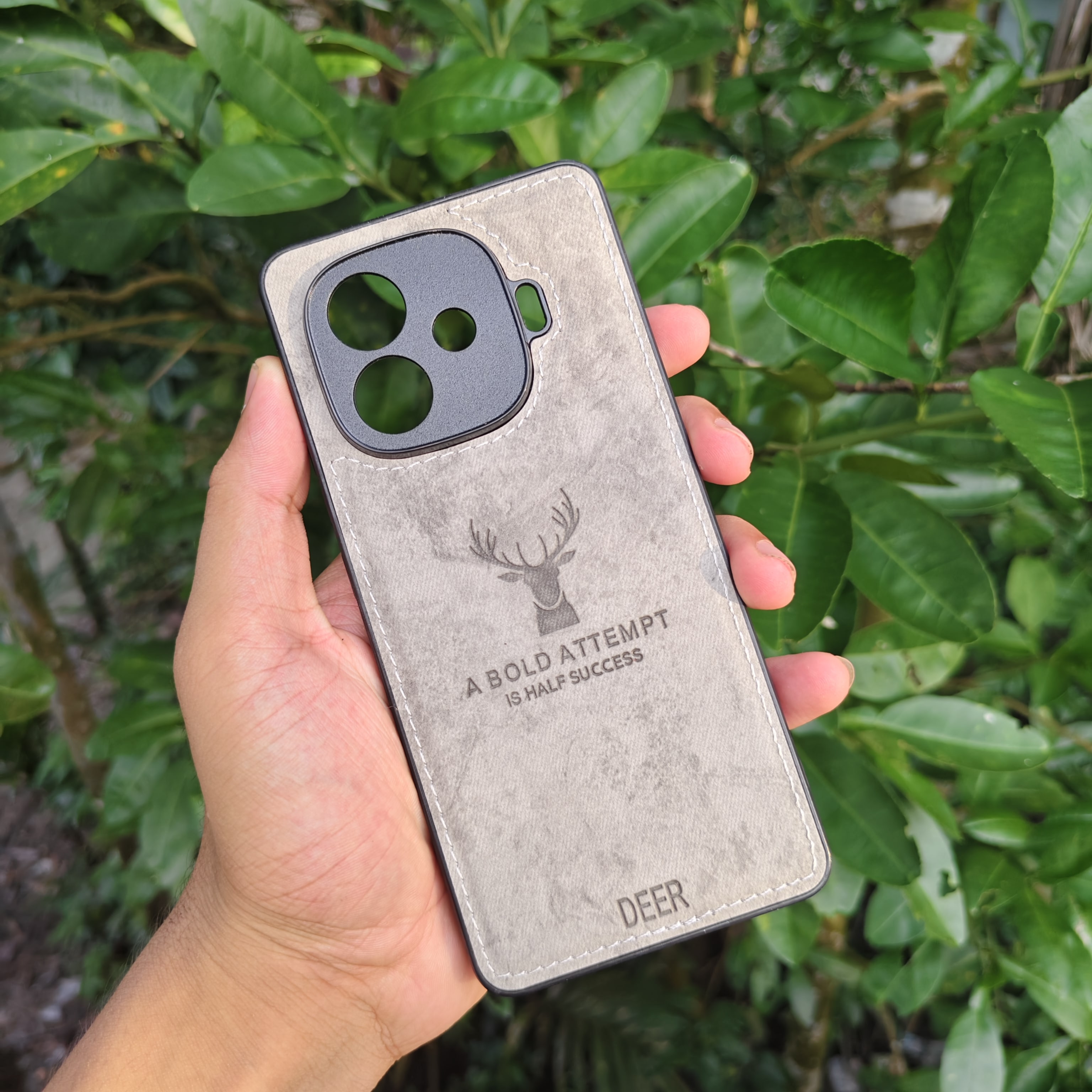 IQOOZ9Turbo mobile phone case protective case trendy silicone full-cover edge anti-drop and sweat-proof fingerprint cloth pattern case_img_2