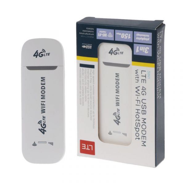 3G/4G LTE All Operator SIM Supported WiFi Modem & Wi-Fi HotSpot Wireless USB Dongle (150Mbps, MicroSD Card Not Supported)