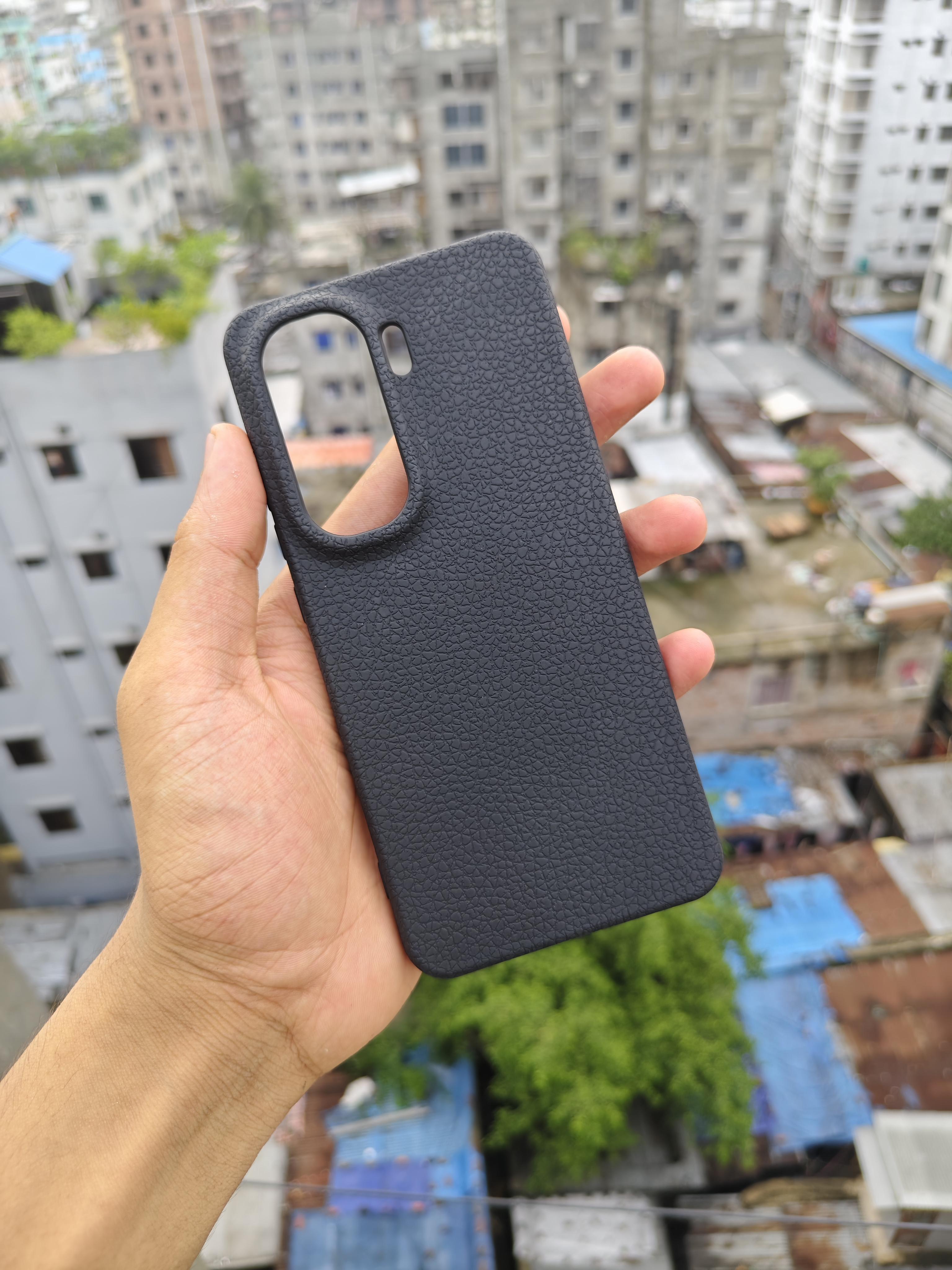 IQOO Neo10 plain leather texture anti-fingerprint soft anti-fall large hole protective cover_img_1