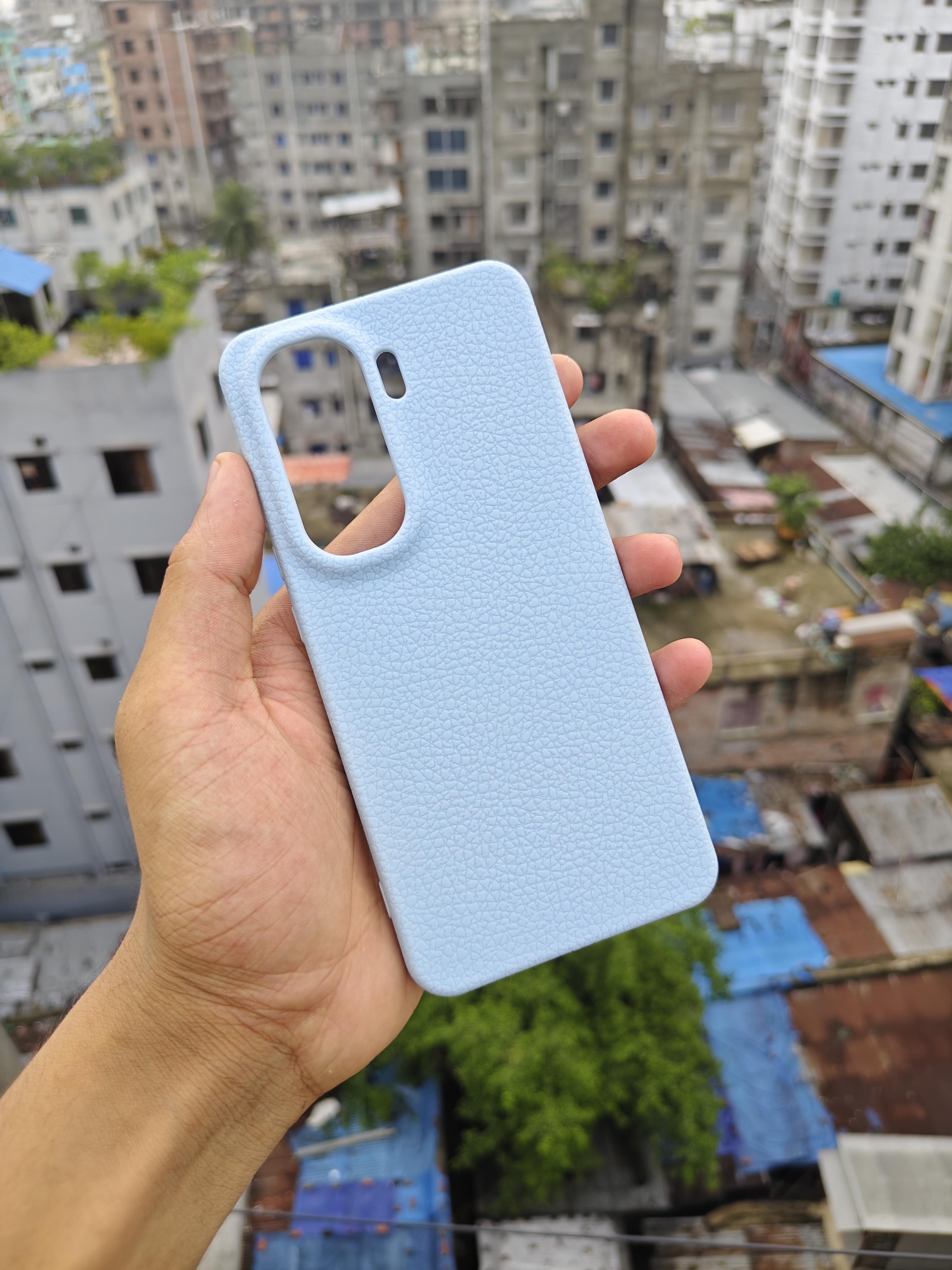 IQOO Neo10 plain leather texture anti-fingerprint soft anti-fall large hole protective cover_img_2