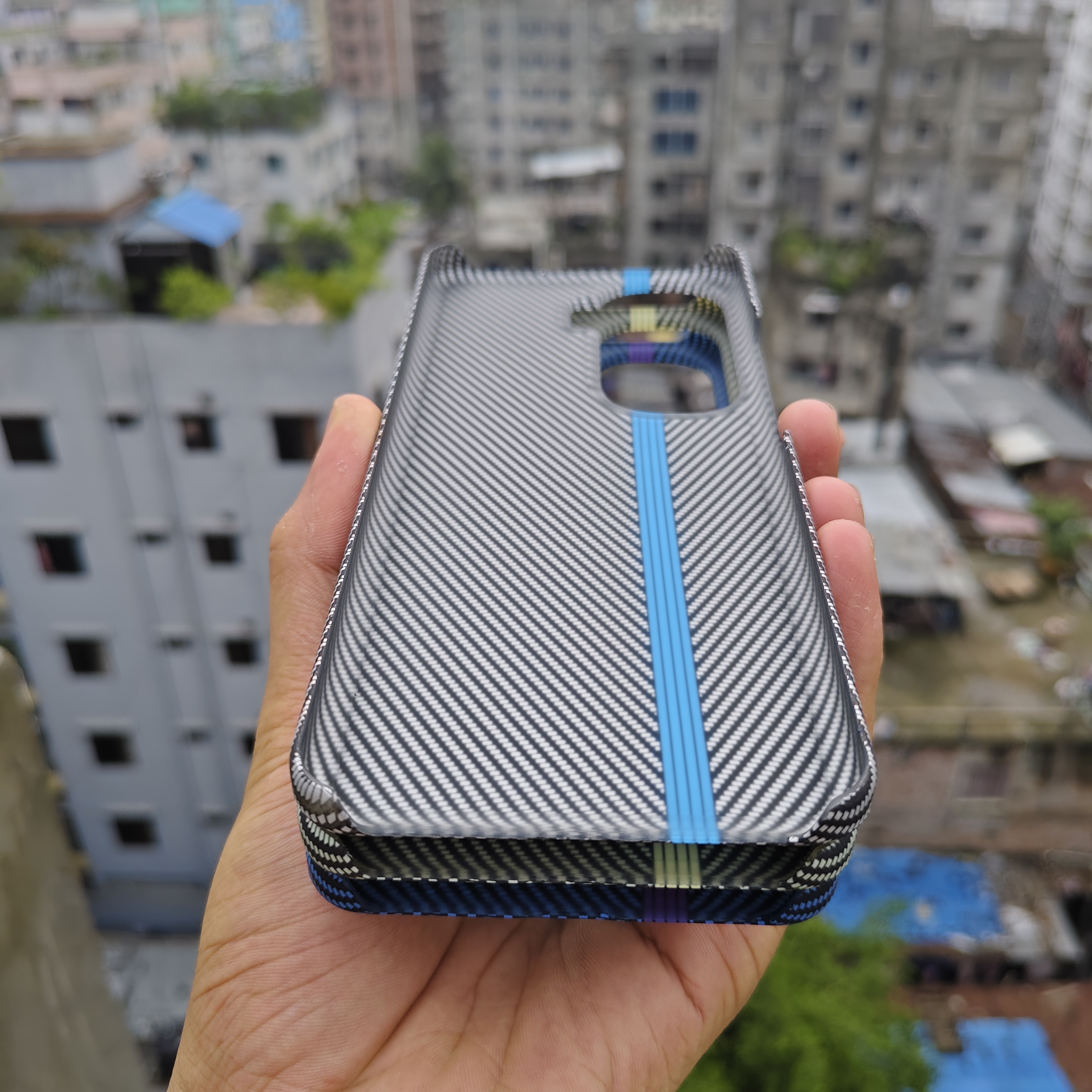 IQOO Neo10 track carbon fiber pattern ultra-thin matte skin-feel anti-fall hard shell cover_img_1