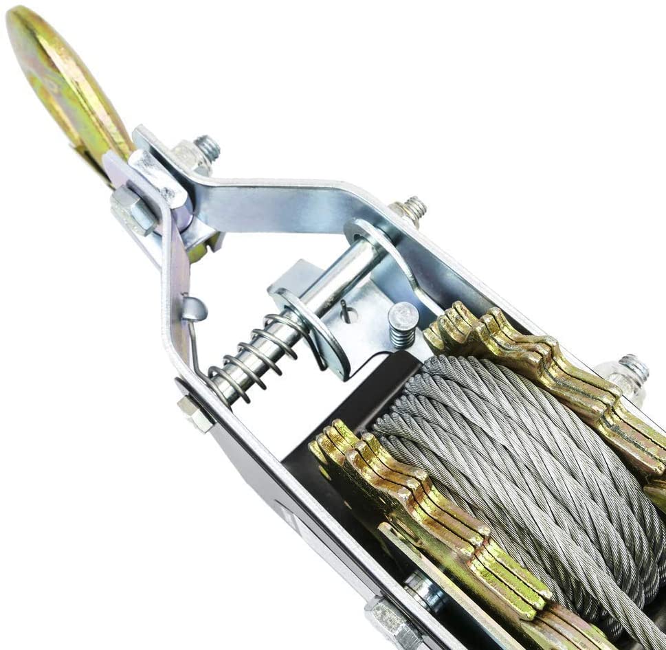 Tolsen Hand Cable Puller with 2 Hooks Double Rachet Wheels 2 Ton Model: 62442_img_2