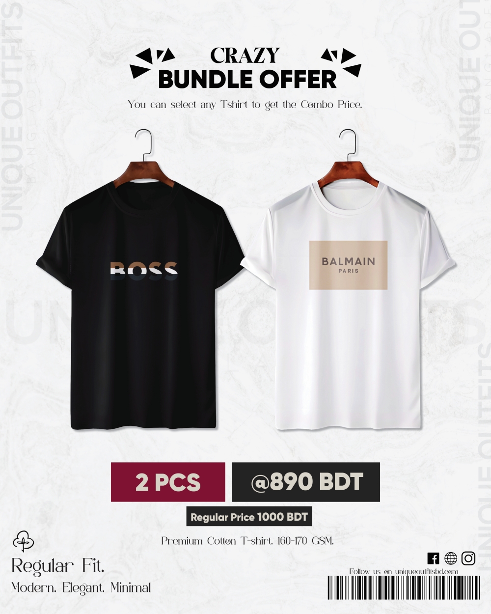 BR24 Luxury Brand Combo T-shirt