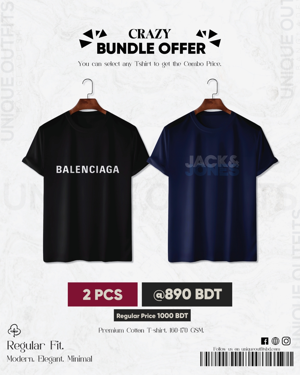 BR27 Luxury Brand Combo T-shirt