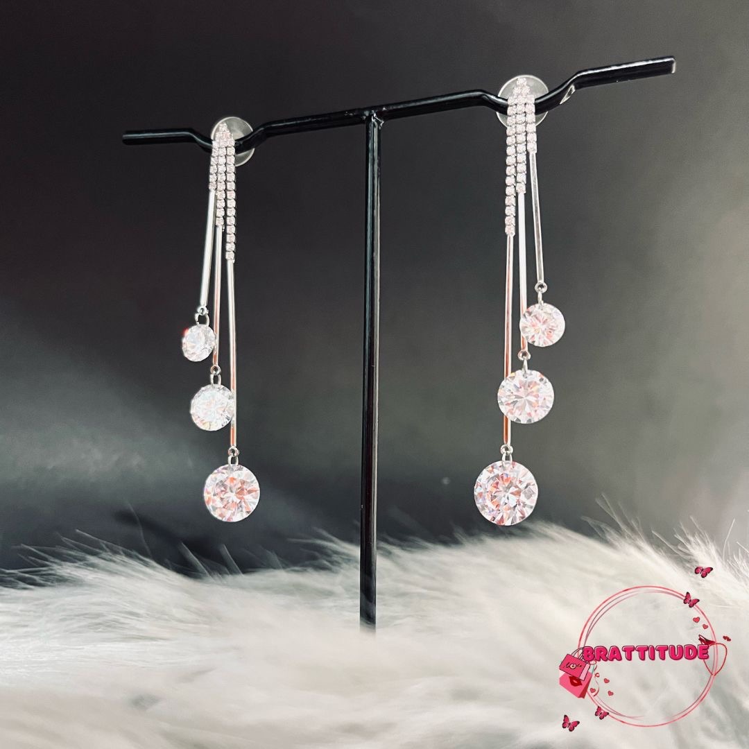 Silver Stone Earring