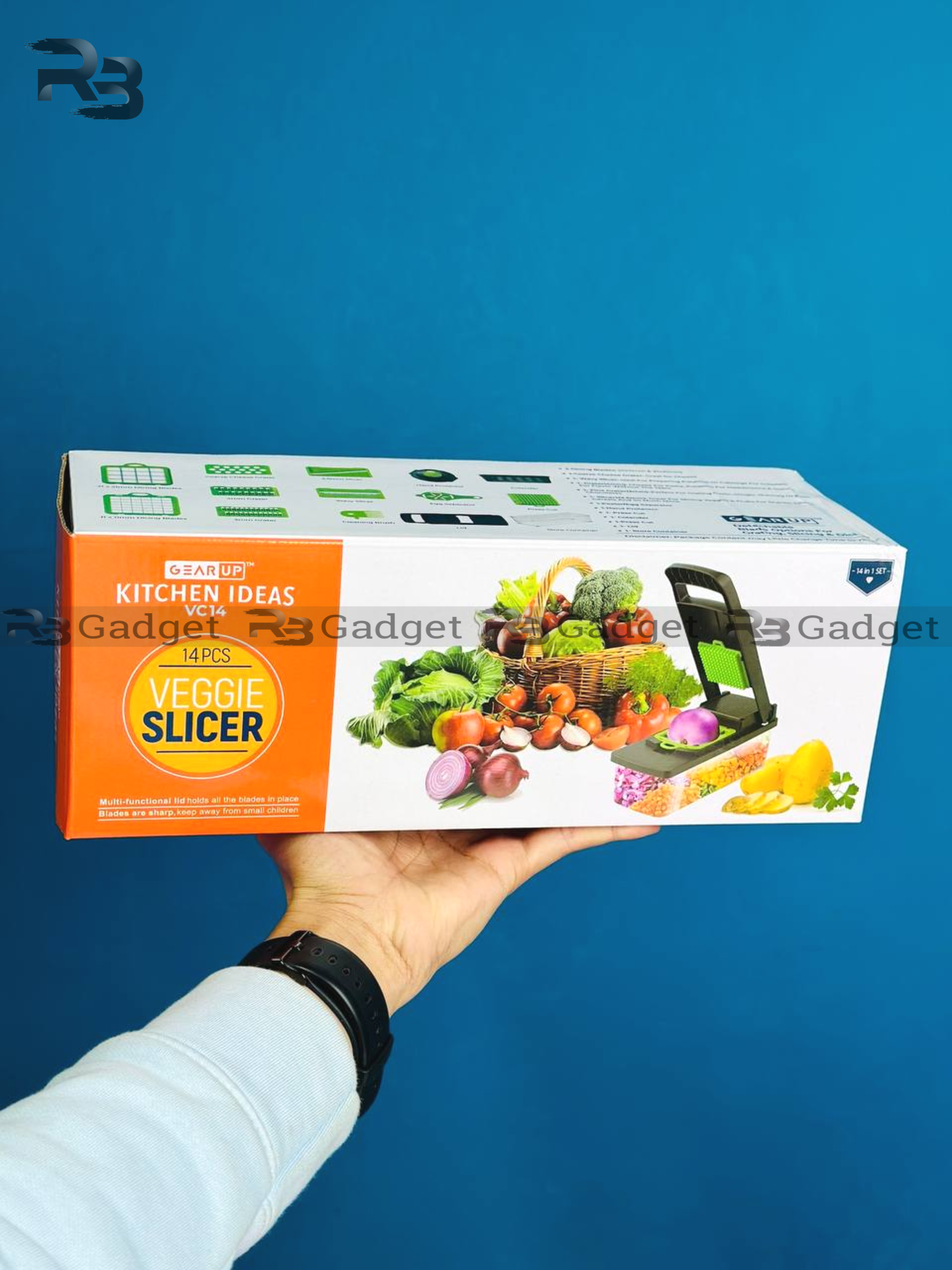GearUP VC14 Premium 14-in-1 Vegetable and Fruits Multifuction Cutting Slicer Kitchen Tools_img_2