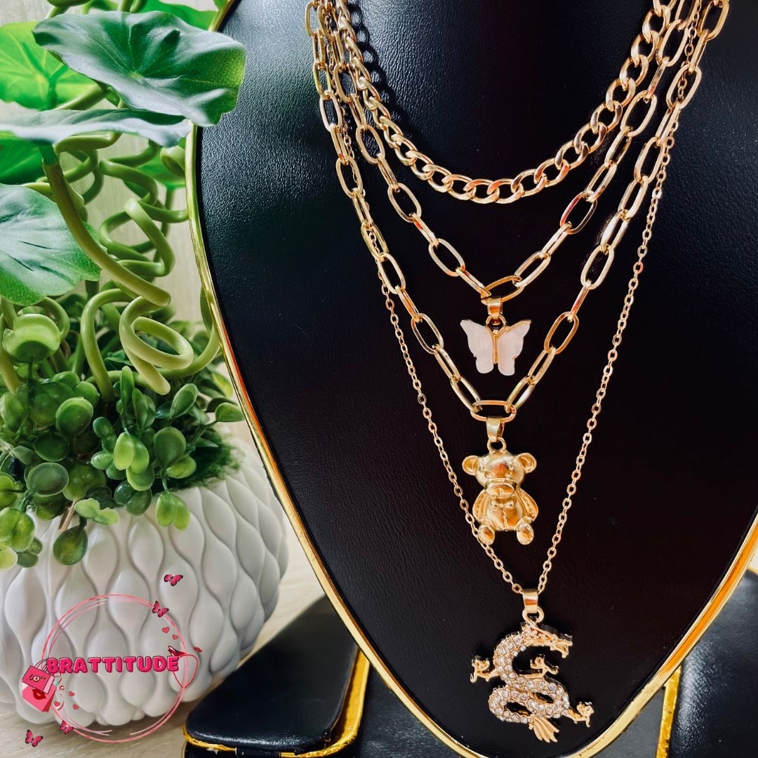 Bear Golden Multiple Chain