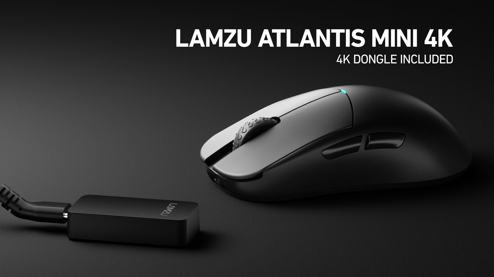 (Stock Out) Lamzu Atlantis Mini 4K Wireless Gaming Mouse | With Dongle | Black Color_img_3