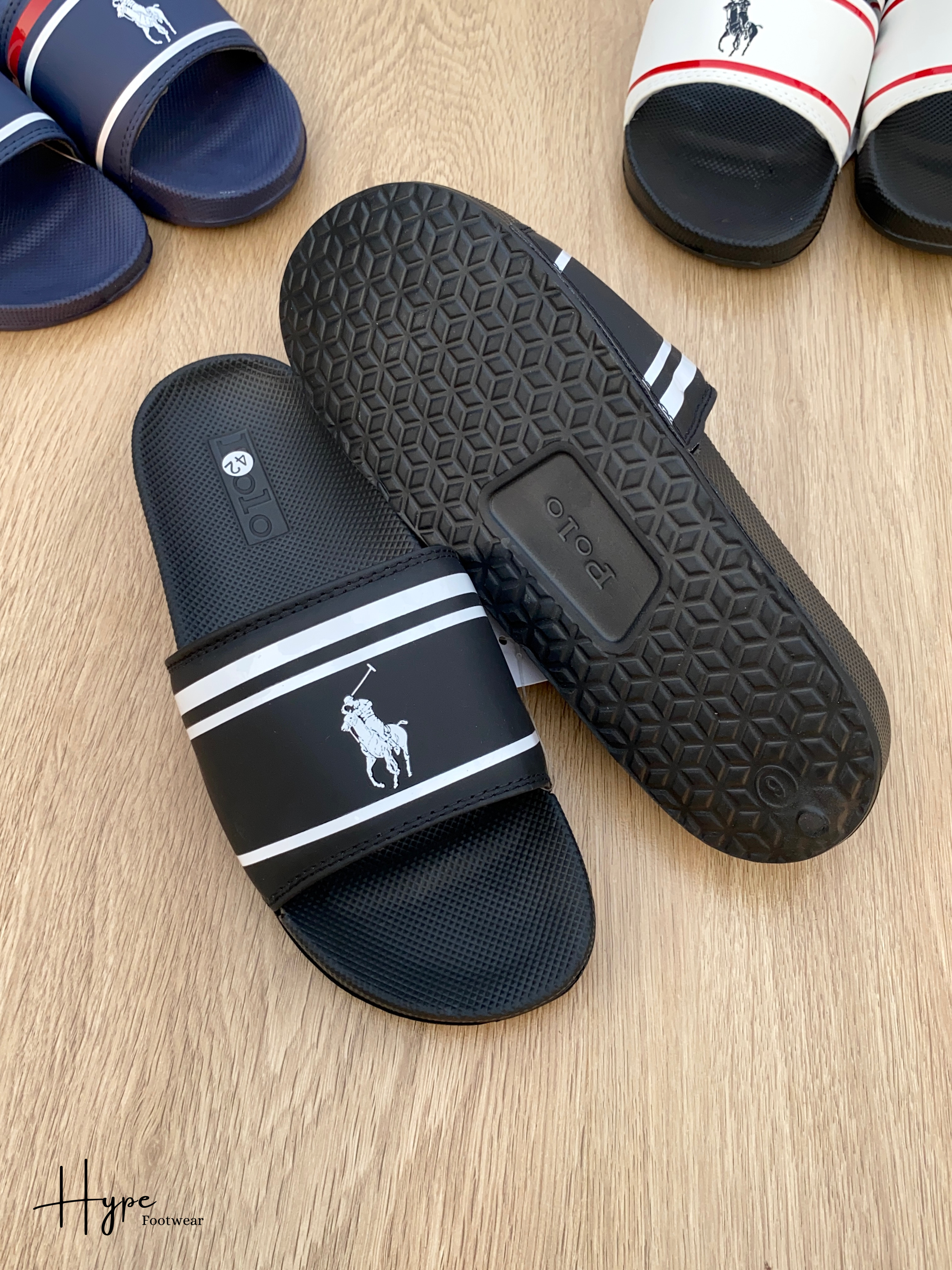 Polo Ralph Lauren Slide (Black-White)_img_1